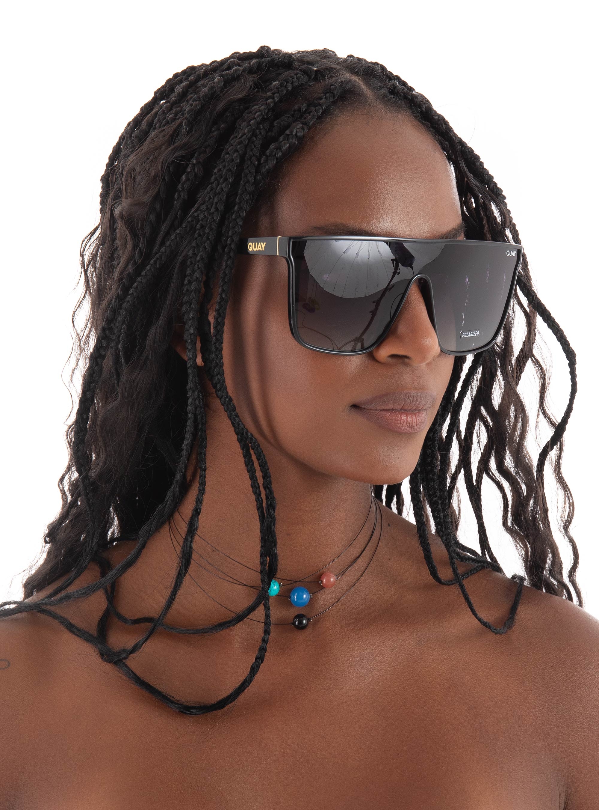 Quay Australia Nightfall Oversized Sunglasses - Black