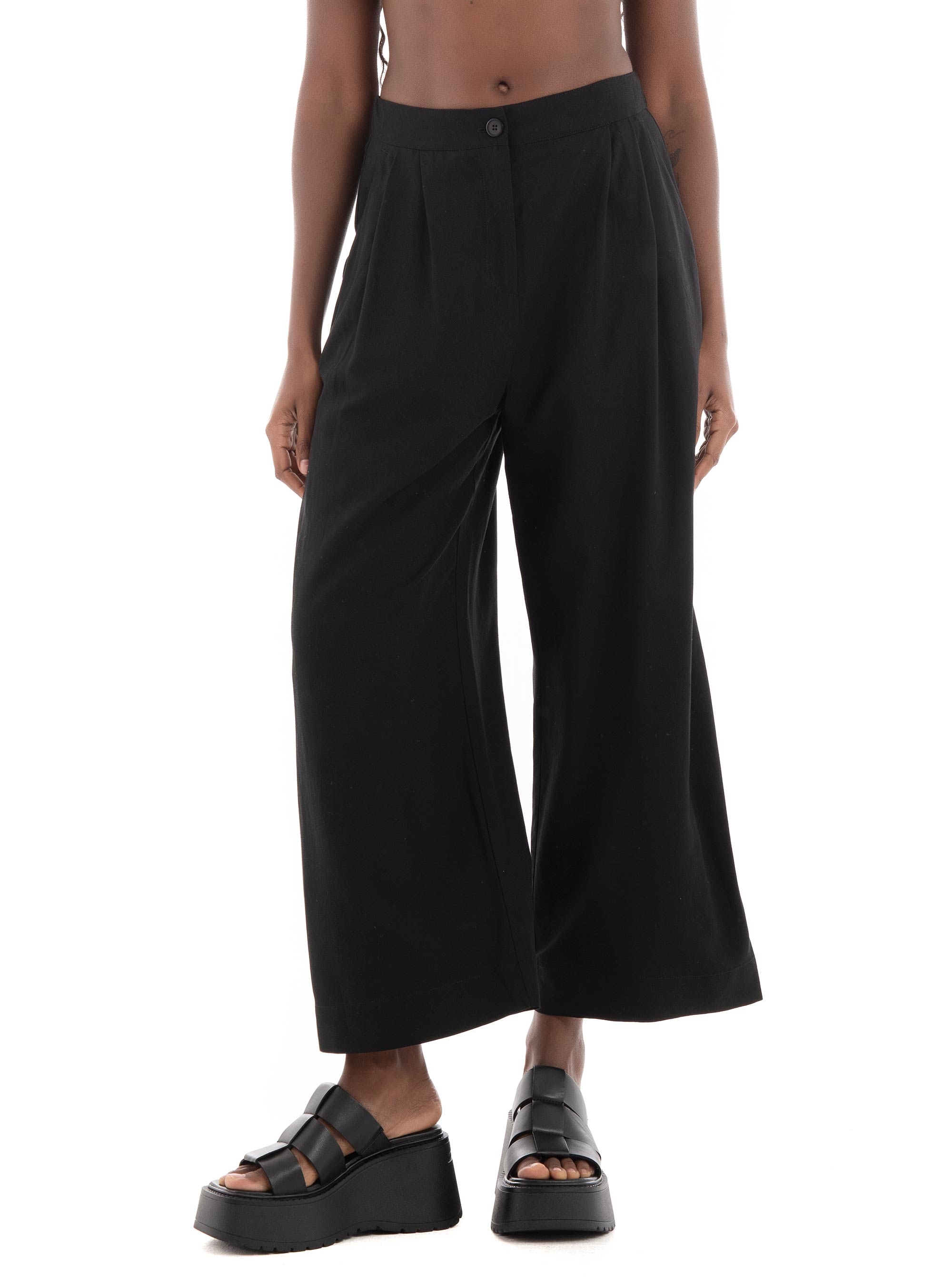 Black & Black Pants - Black