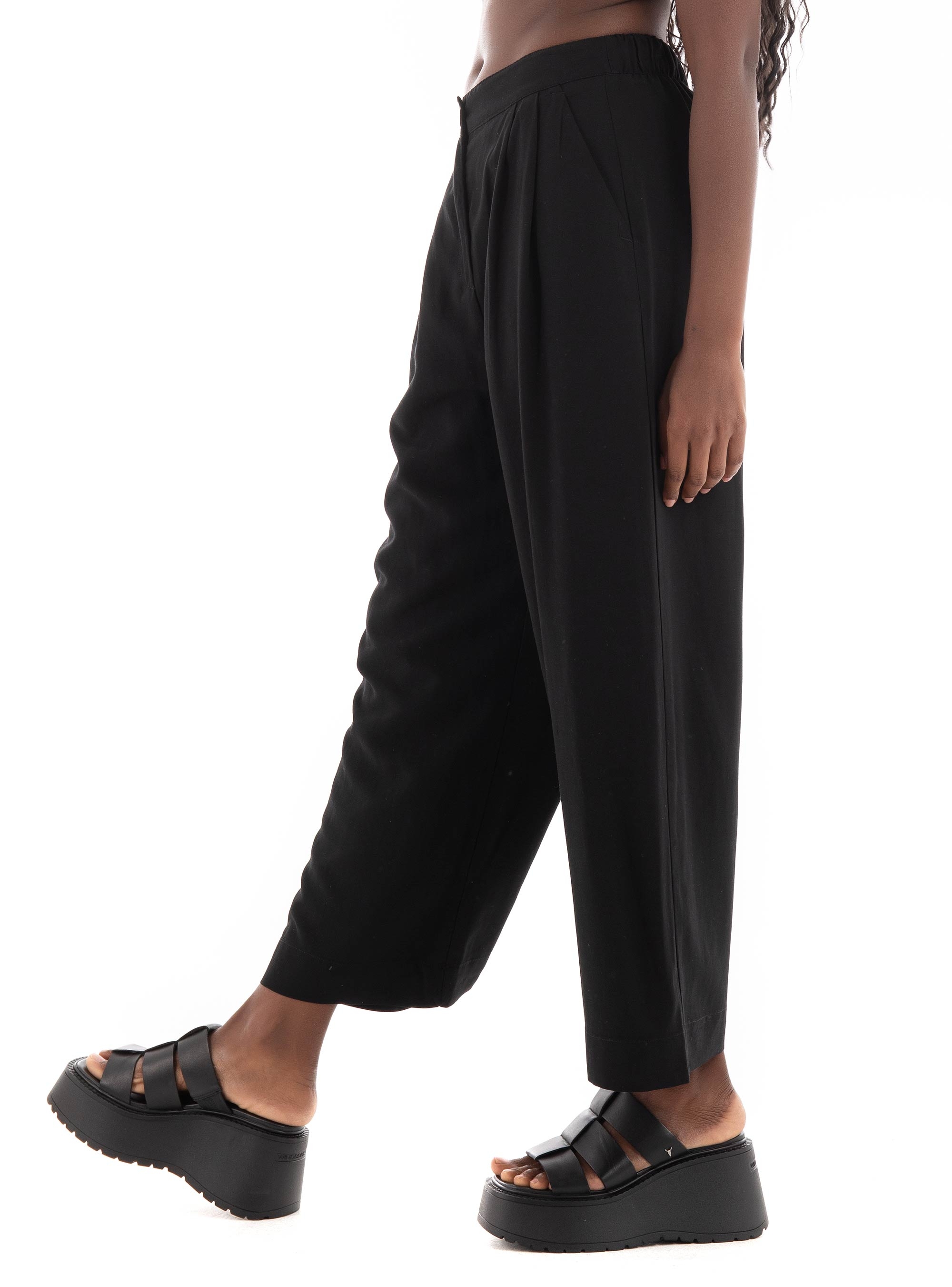 Black & Black Pants - Black