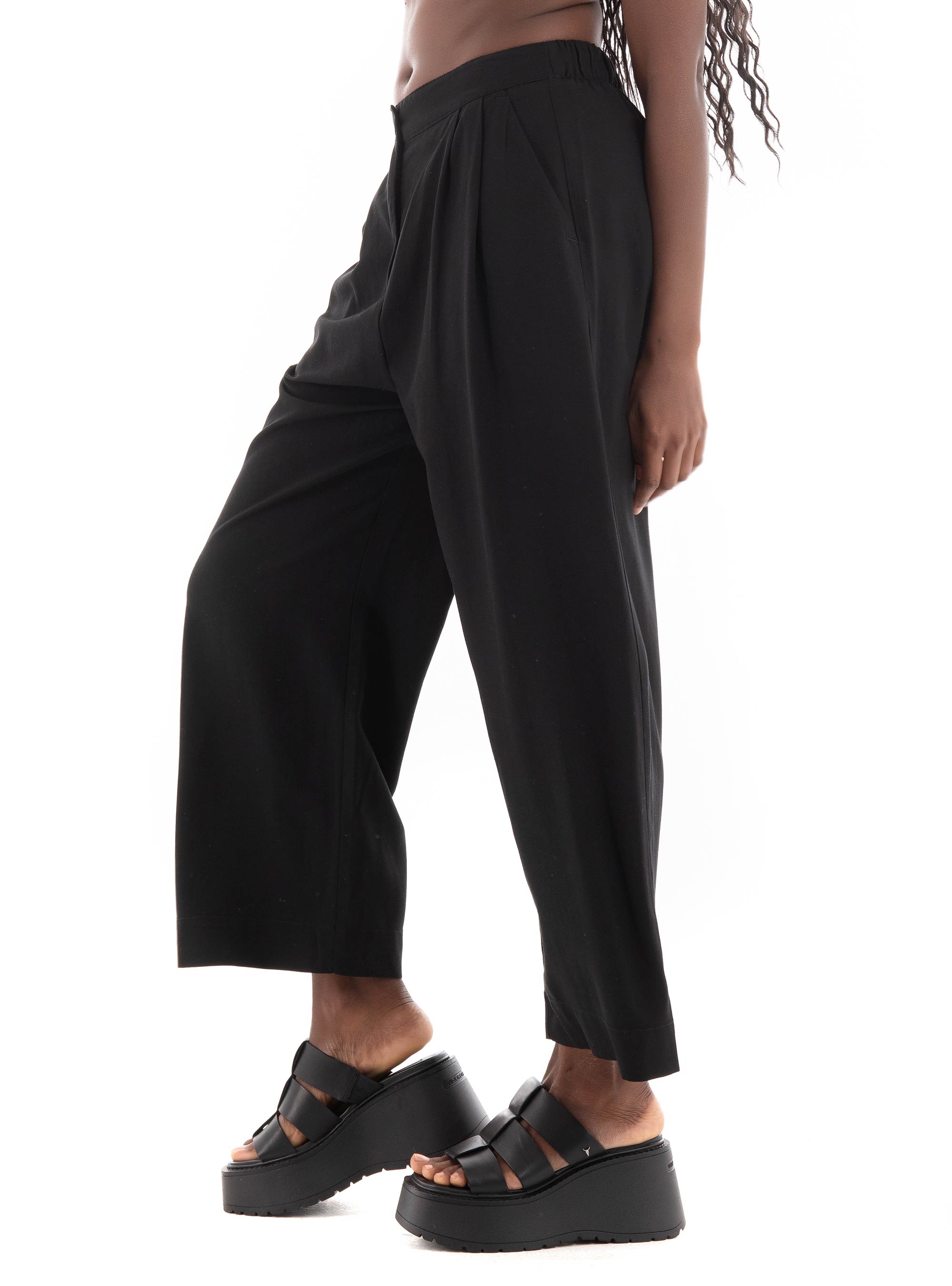 Black & Black Pants - Black