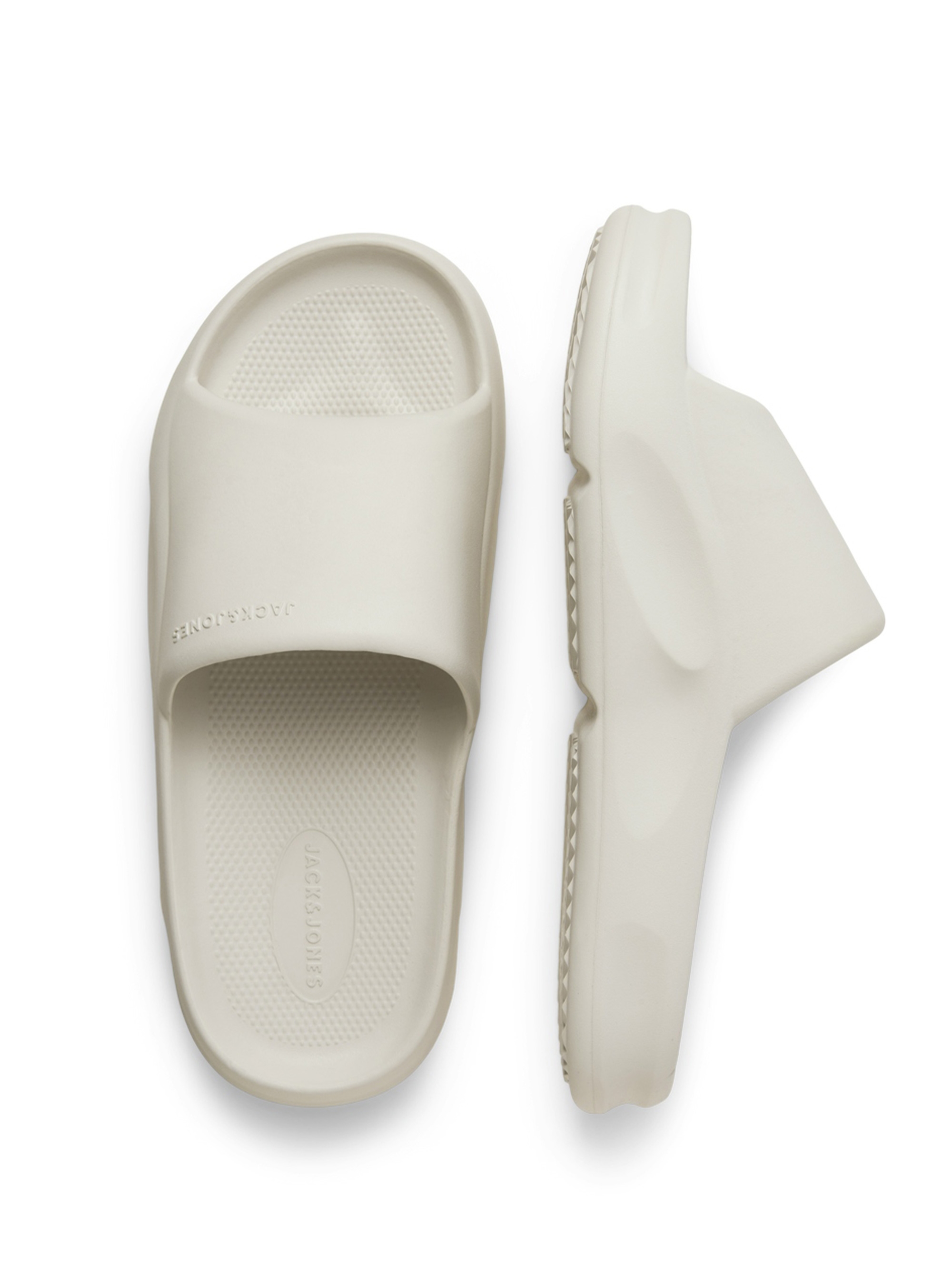 Jack & Jones Status Moulded Slide - Light Beige