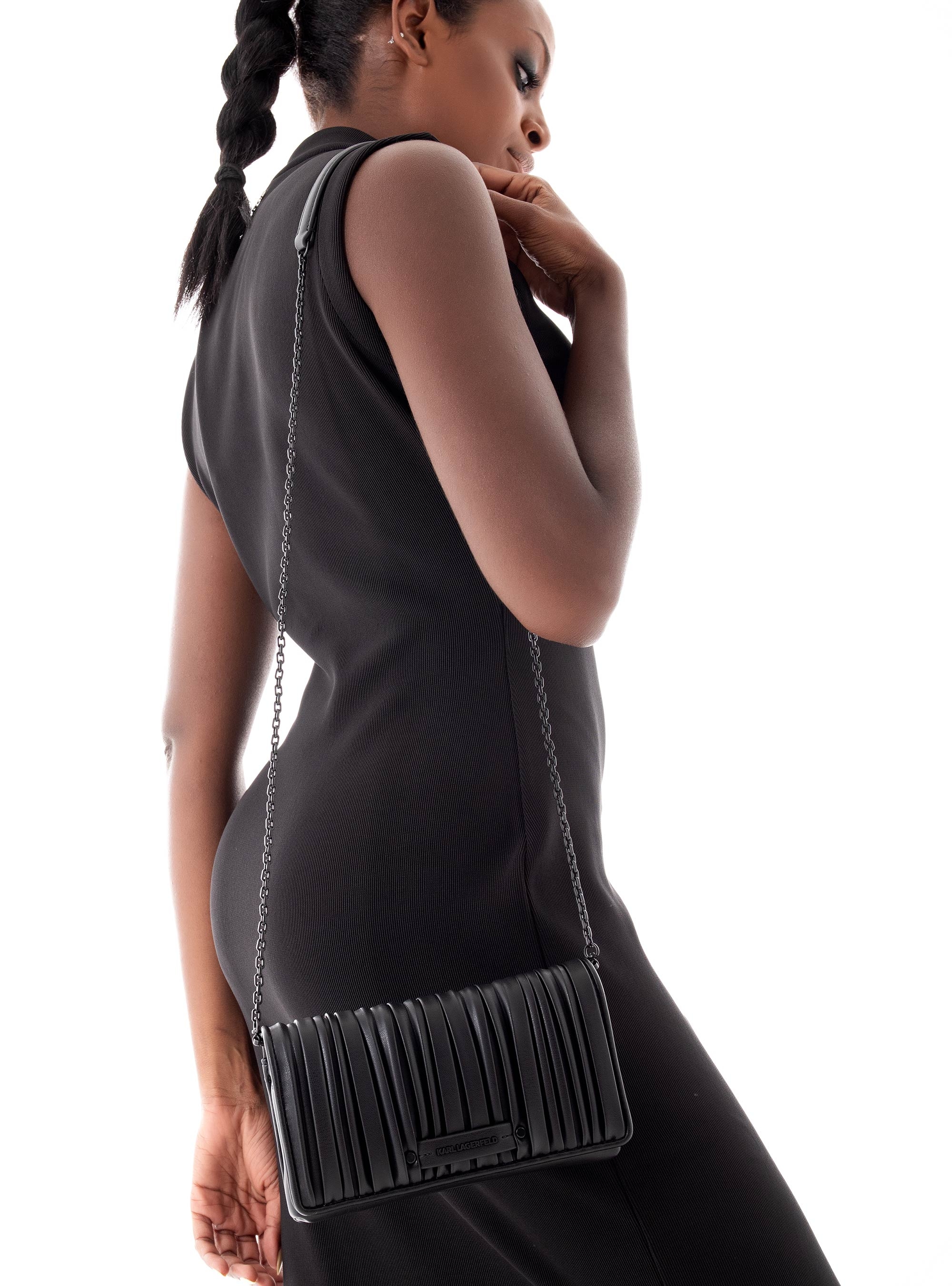 Karl Lagerfeld K/Kushion Crossbody Wallet - Black