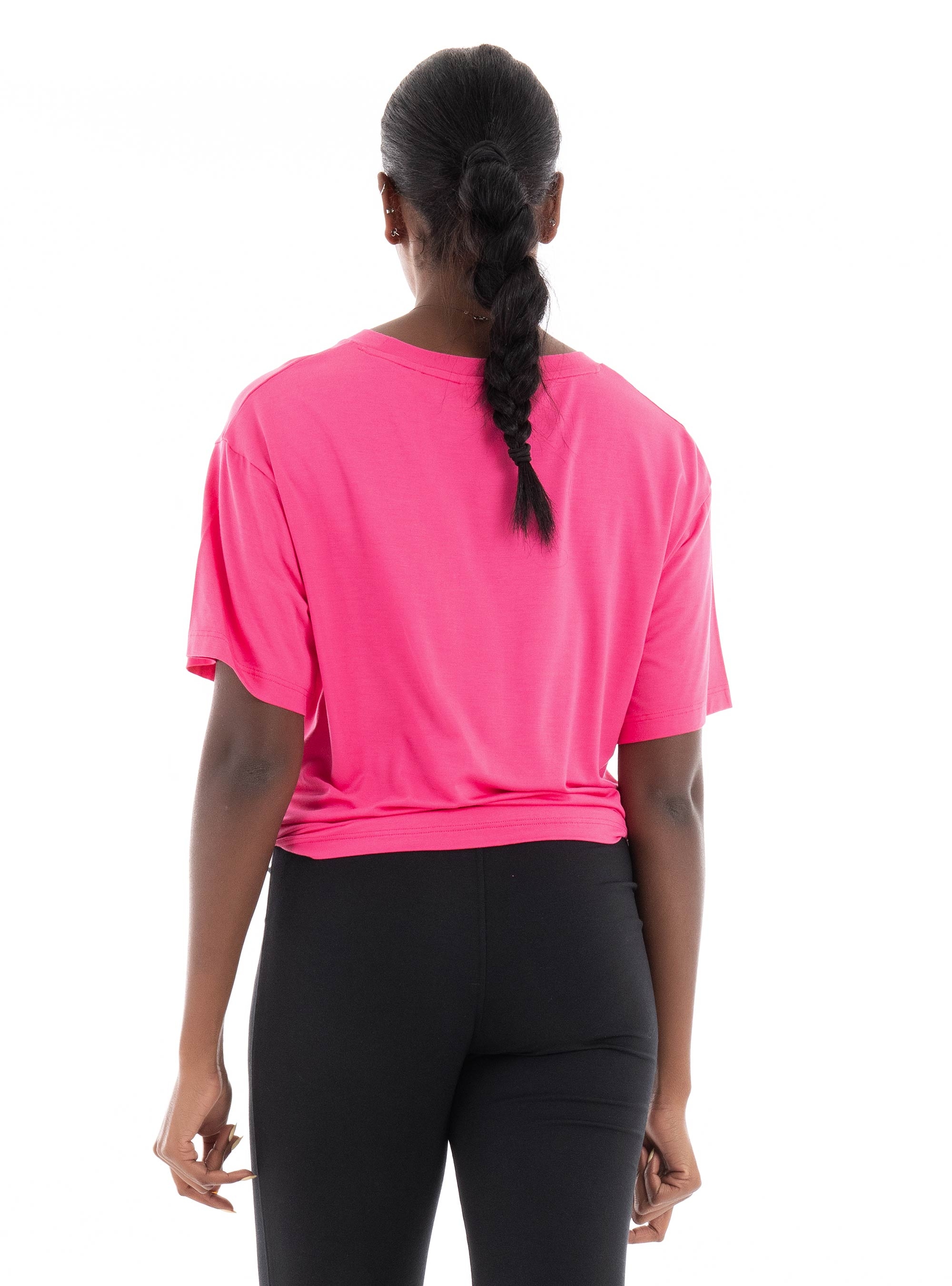 HUGO Relaxed Fit Logo T-Shirt UNITE_T-SHIRT - Magenta