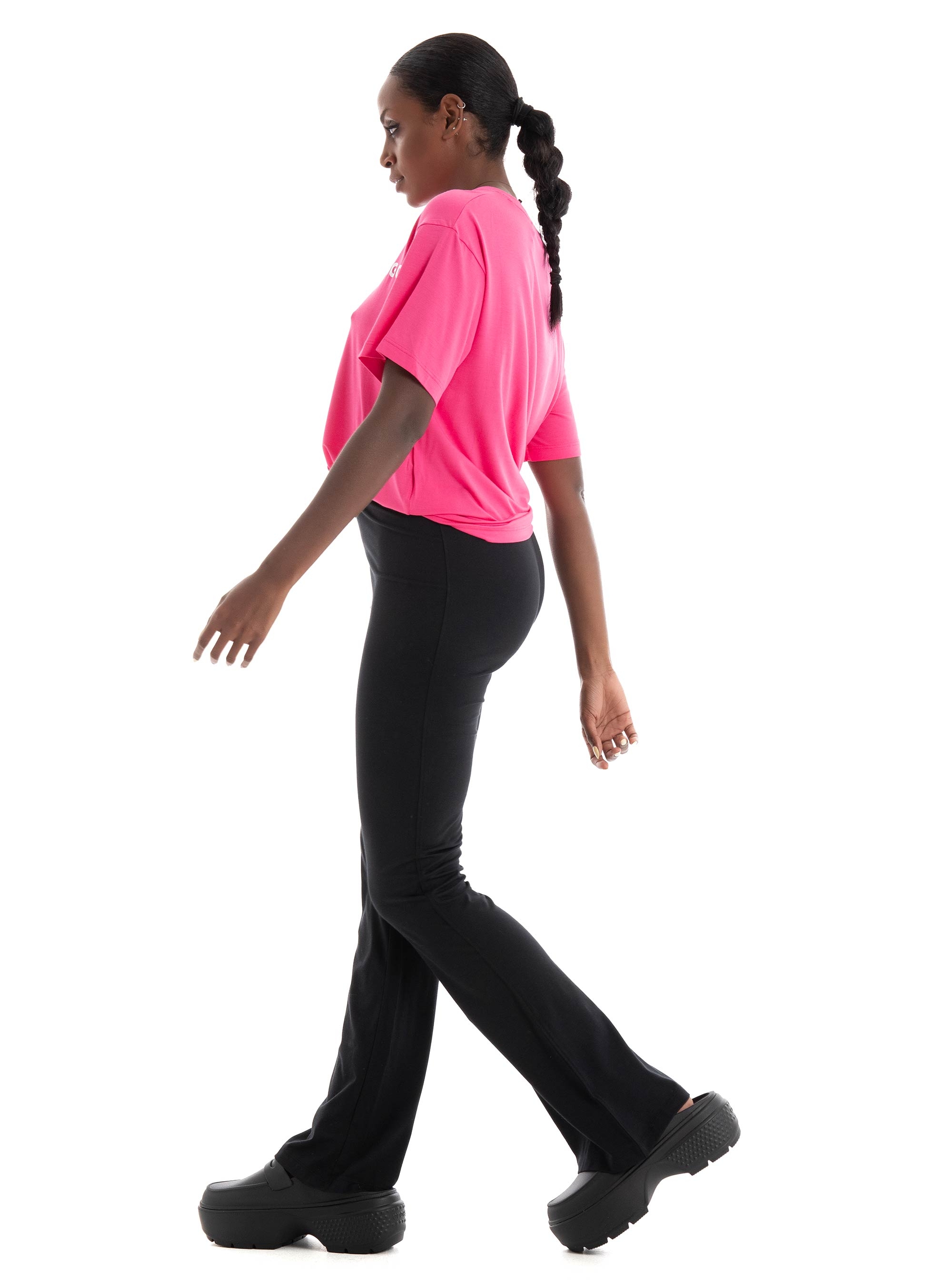 HUGO Relaxed Fit Logo T-Shirt UNITE_T-SHIRT - Magenta