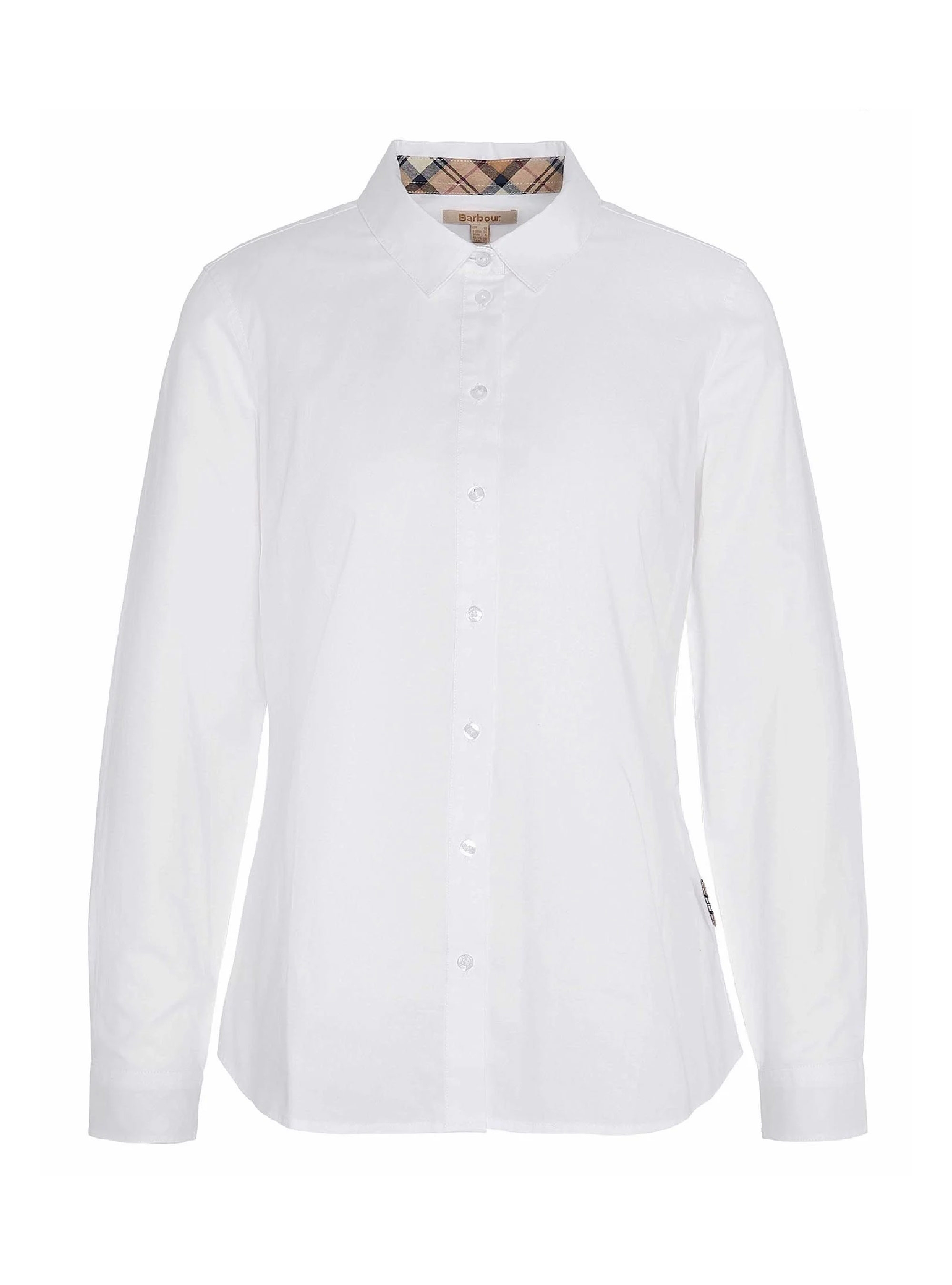 Barbour Derwent Regular Long-Sleeved Oxford Shirt - White