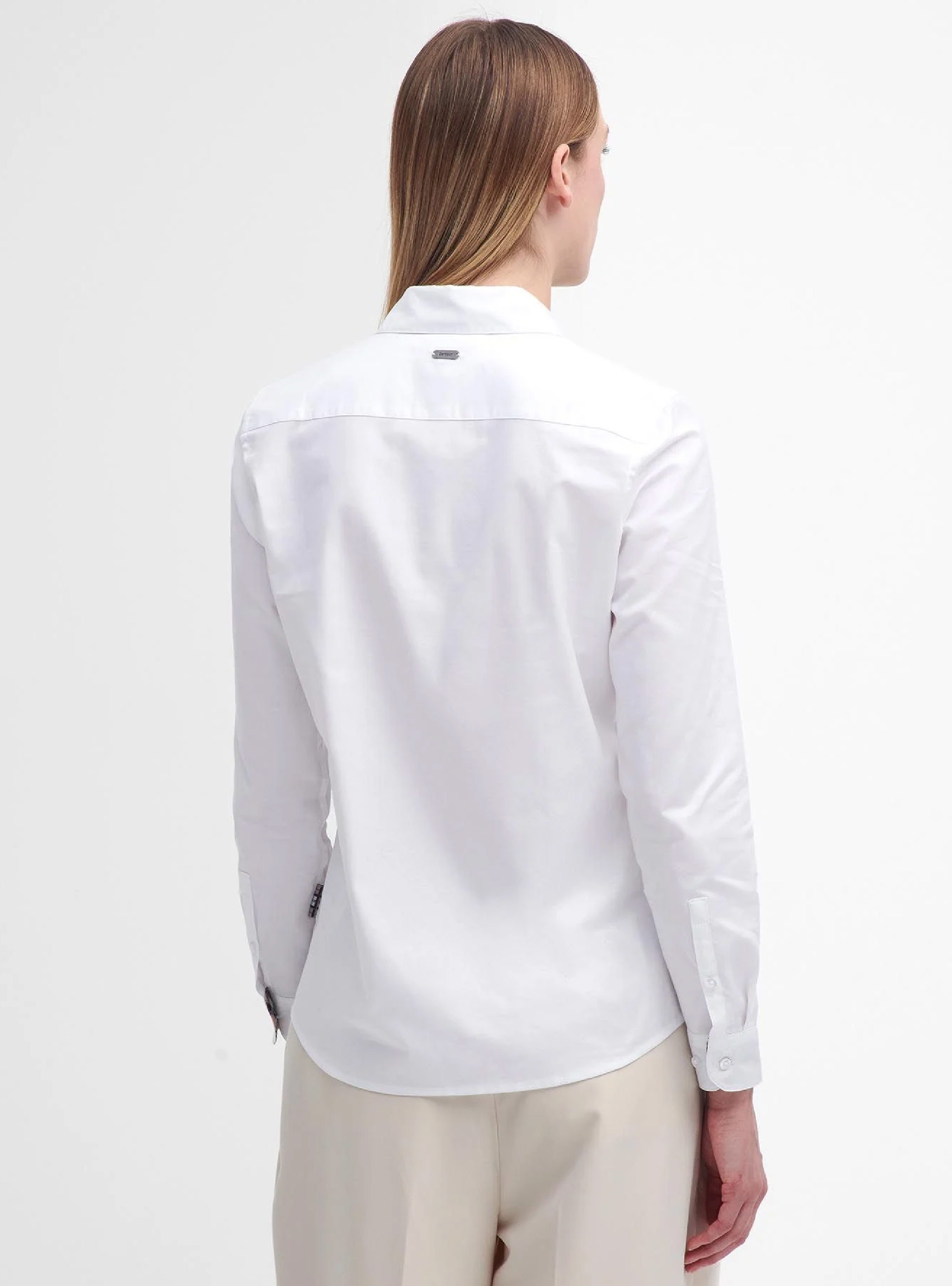 Barbour Derwent Regular Long-Sleeved Oxford Shirt - White