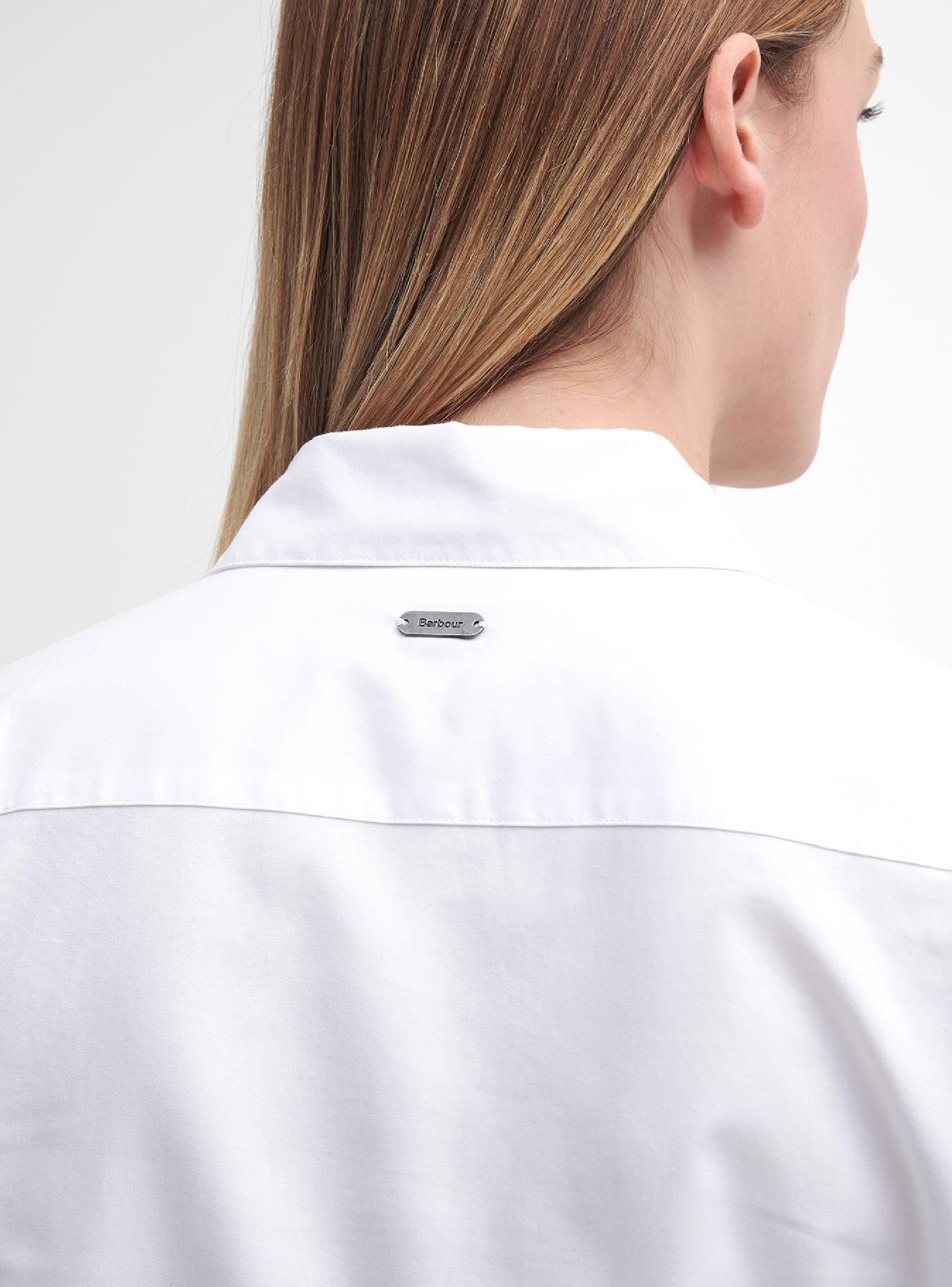 Barbour Derwent Regular Long-Sleeved Oxford Shirt - White