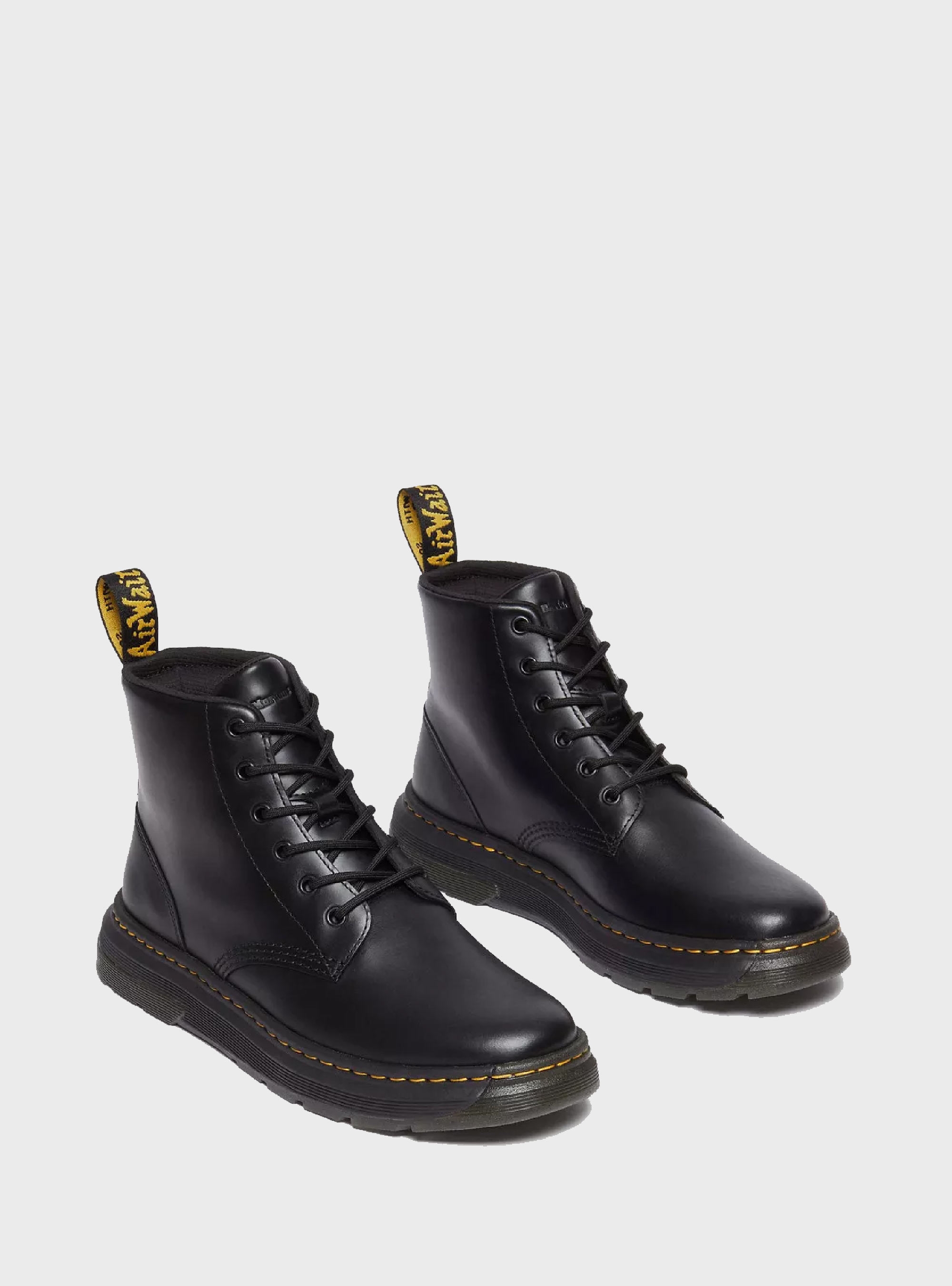 Dr Martens Crewson Chukka Lace Up Leather Boots - Black