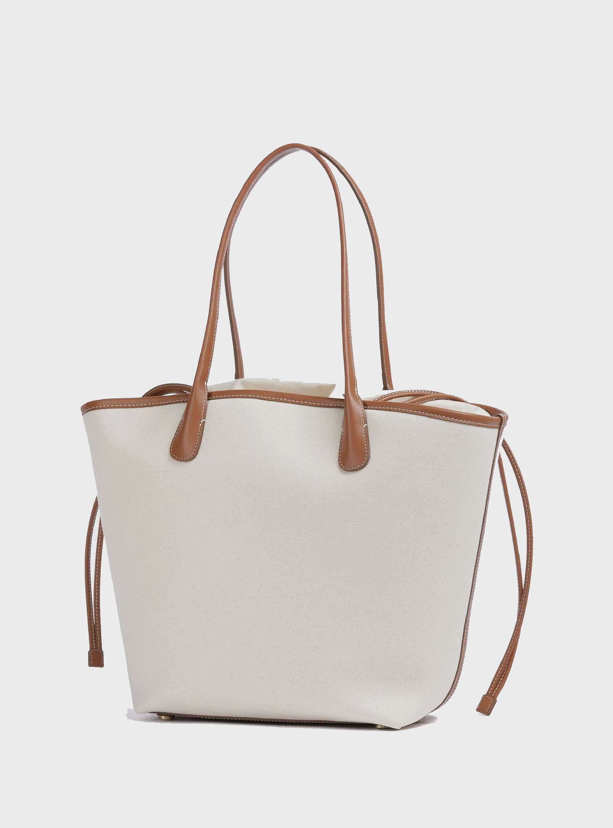 Karl Lagerfeld Hotel Karl  Medium Canvas Bag - Ecru