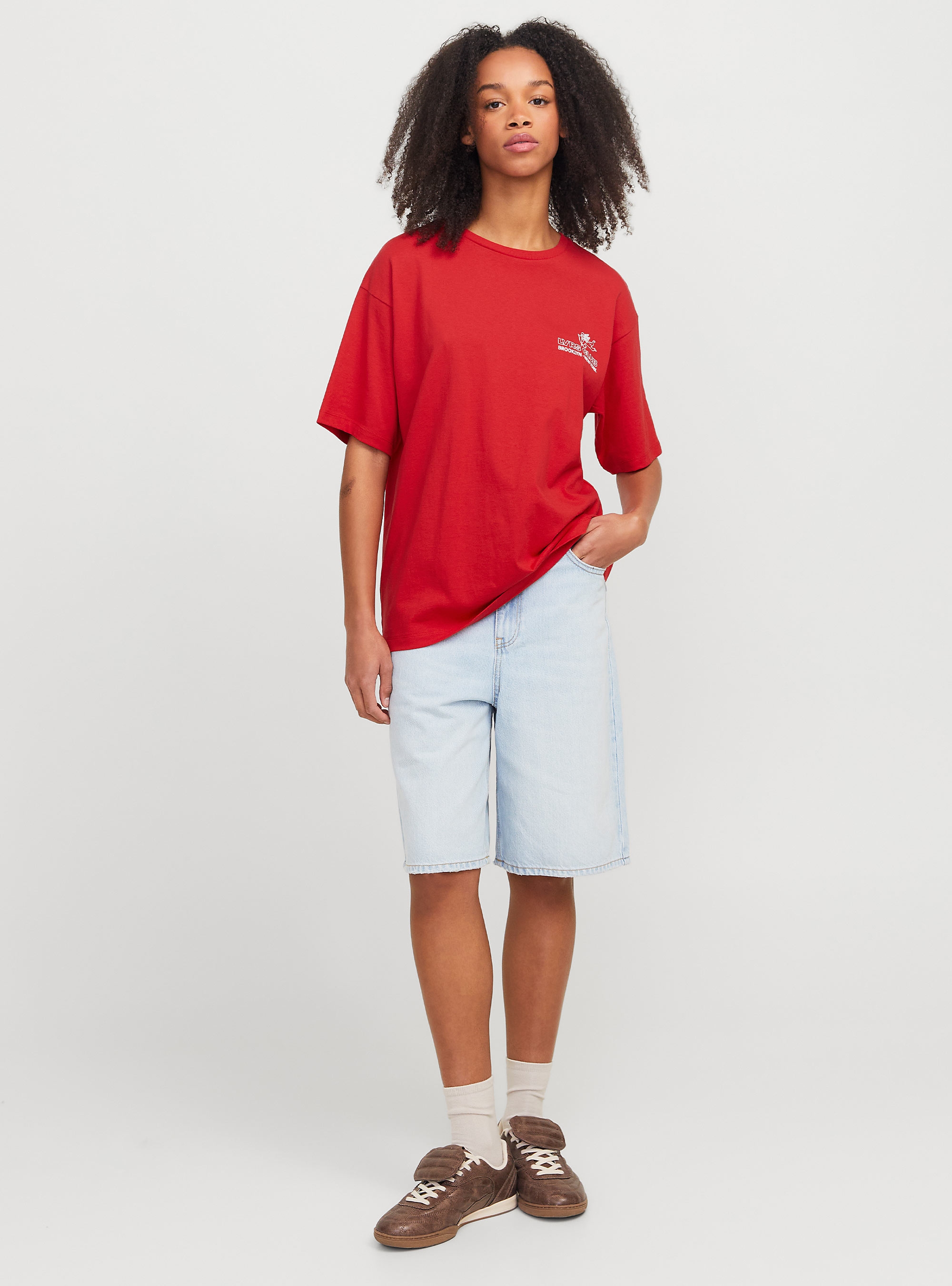 JJXX Valentine Loose Tee - Red