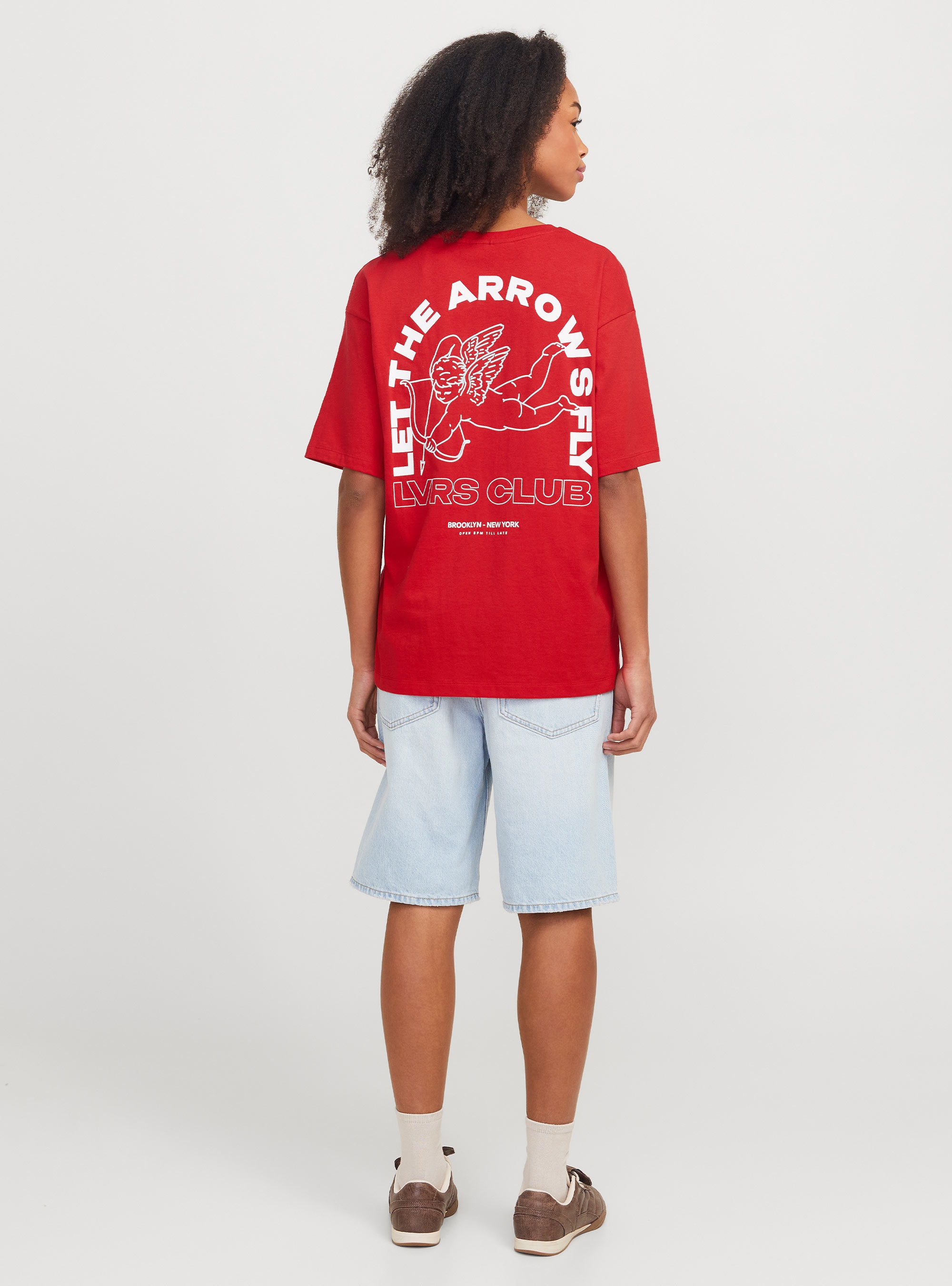 JJXX Valentine Loose Tee - Red