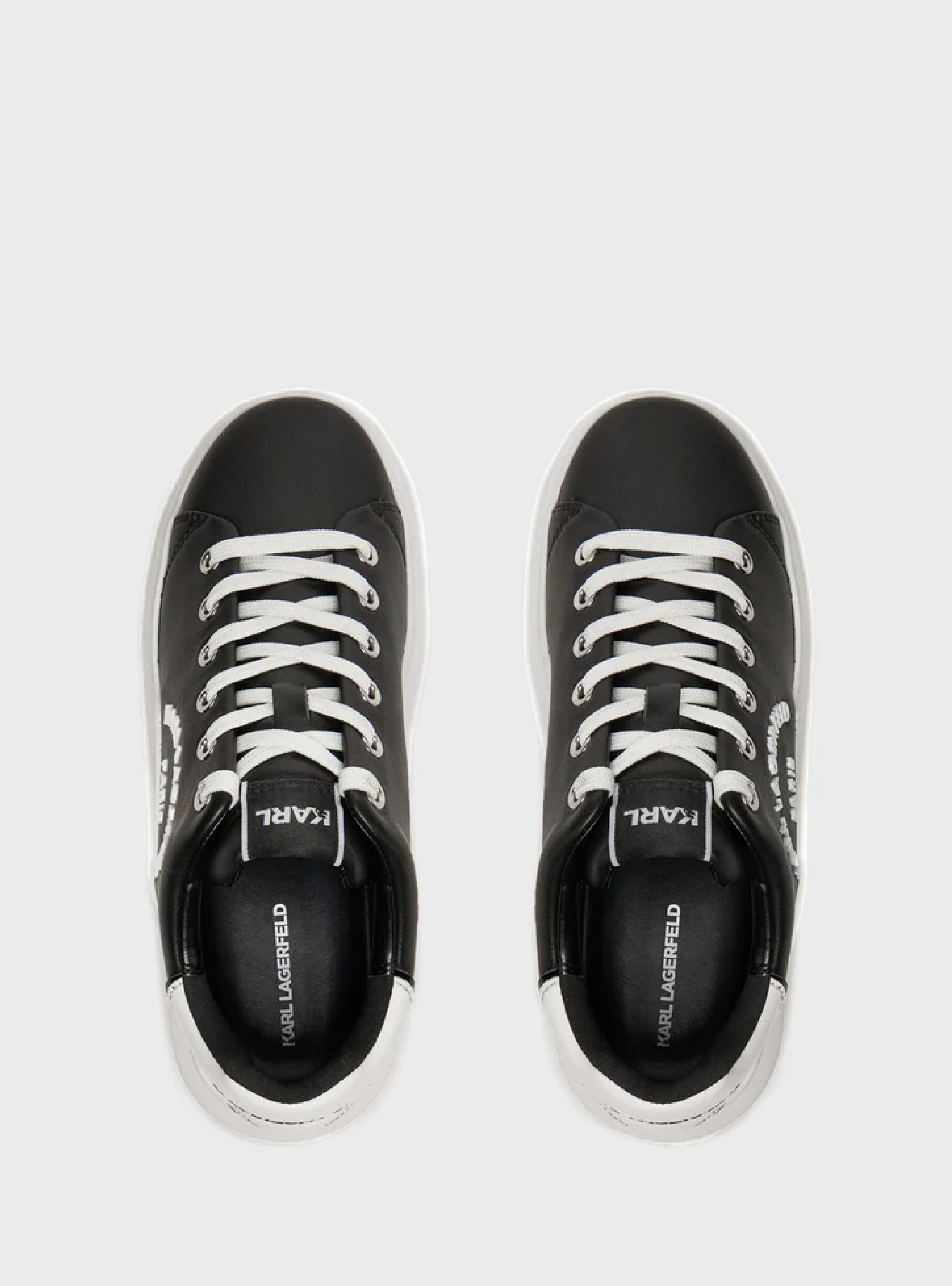 Karl Lagerfeld Kapri Metal Maison Sneakers - Black