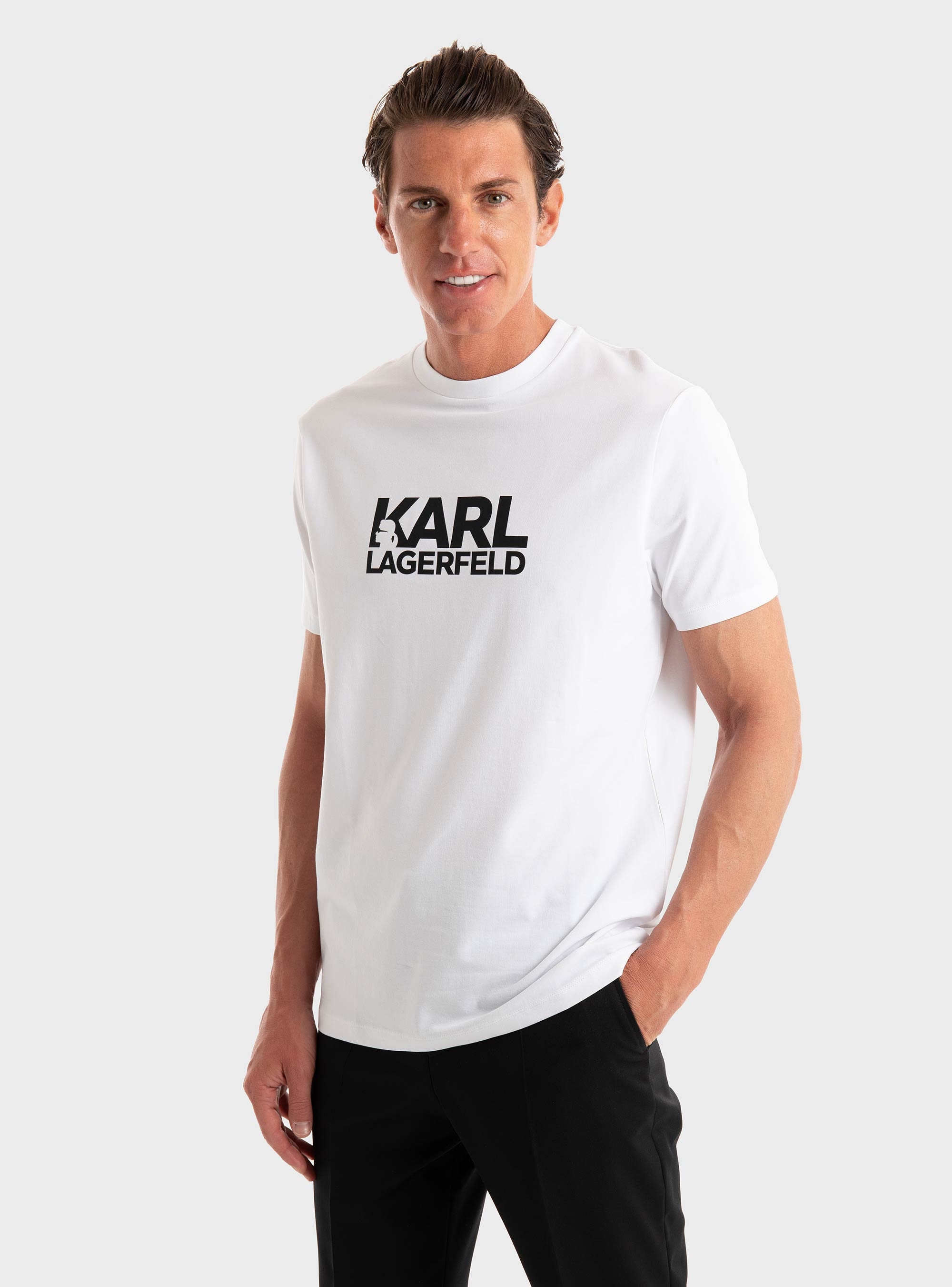 Karl Lagerfeld Regular Fit T-Shirt - White