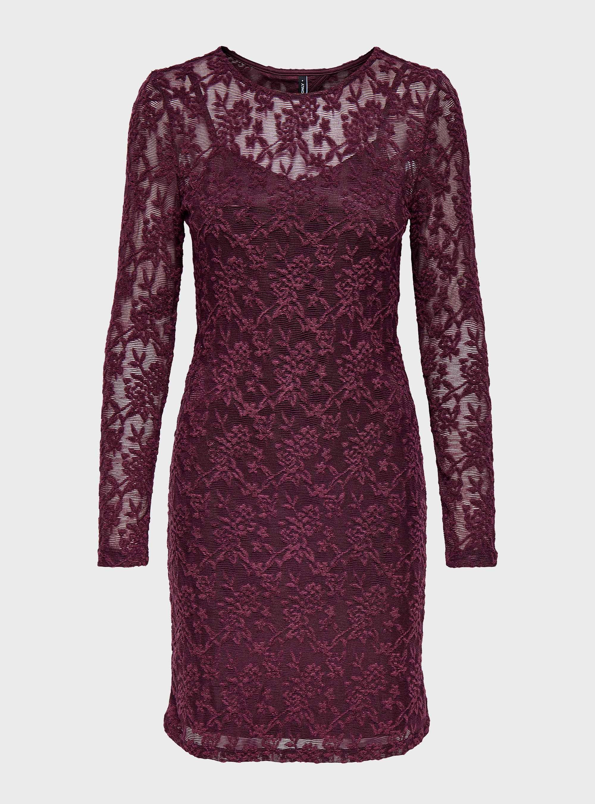 Only Blaise O-Neck Dress - Berry