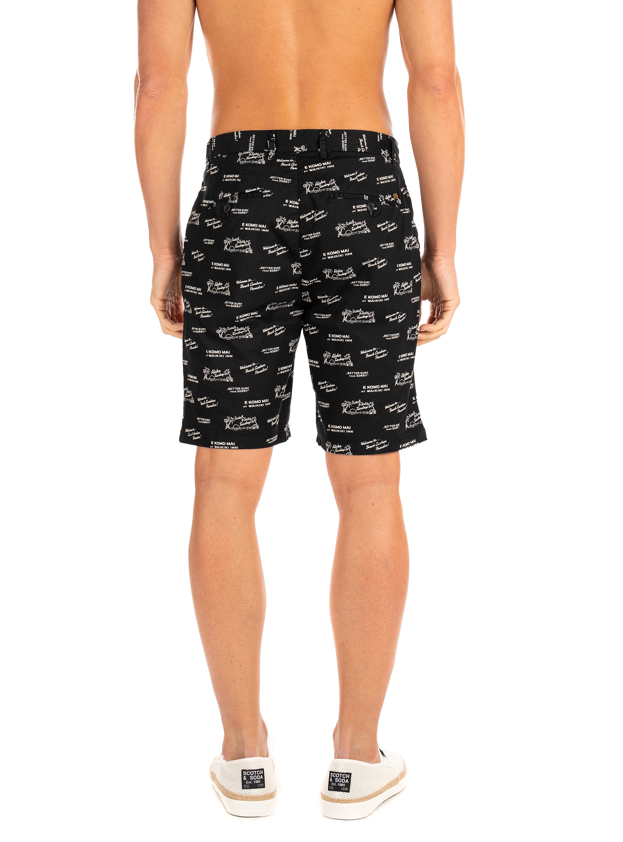 Scotch & Soda Chino Shorts-Black
