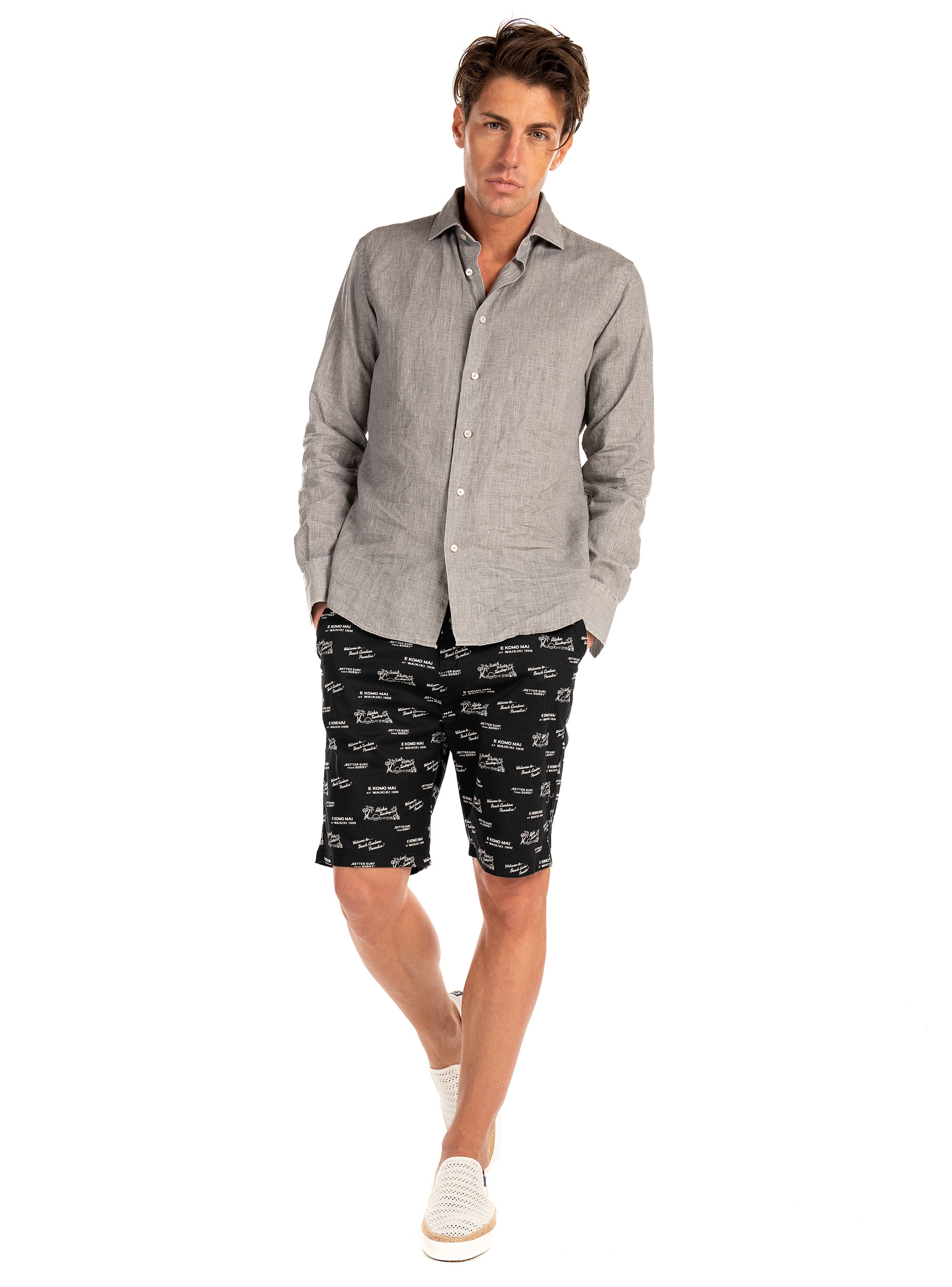 Scotch & Soda Chino Shorts-Black