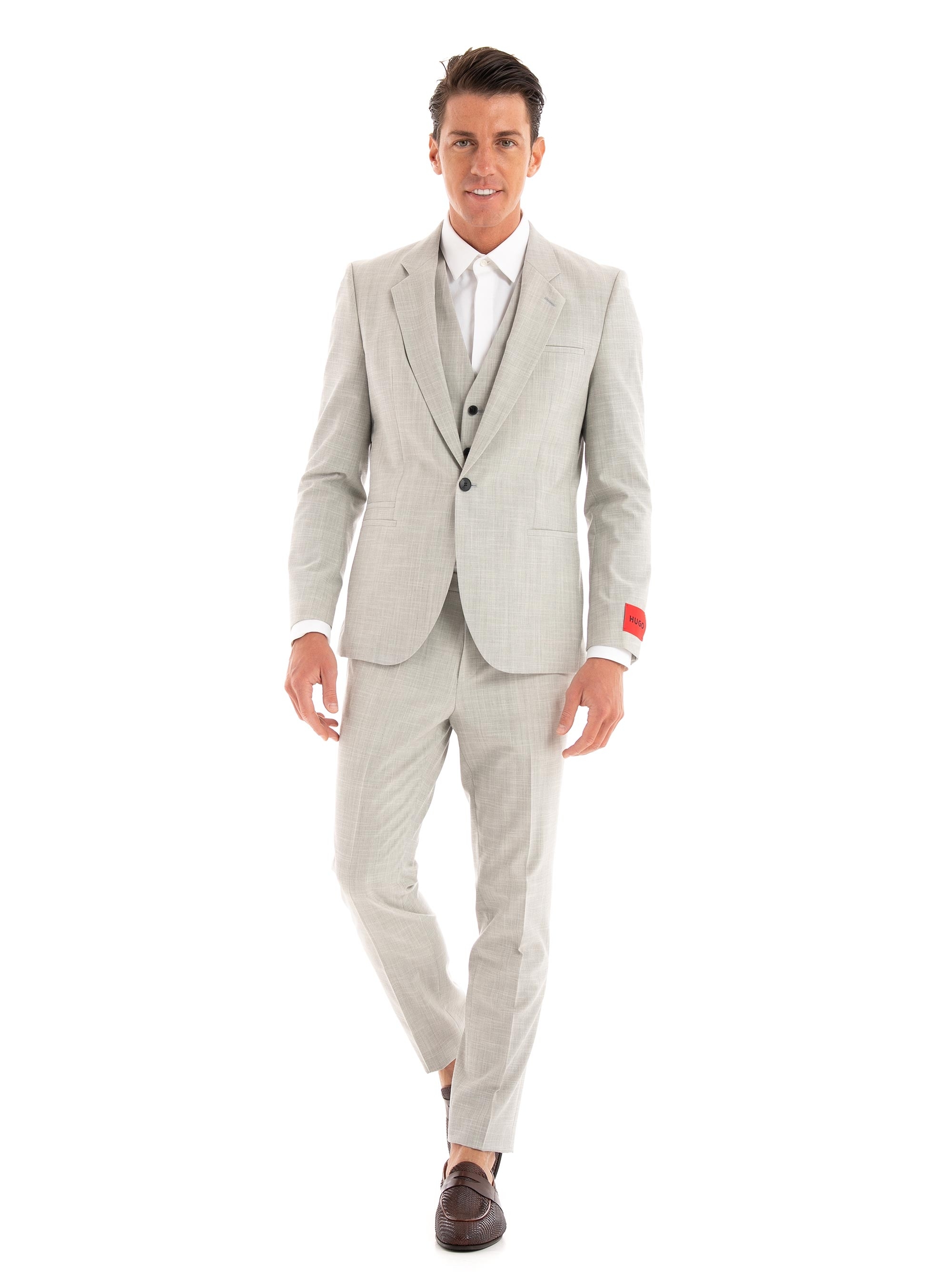 HUGO Three-Piece Extra Slim Fit Suit Arti/Hesten232V1X