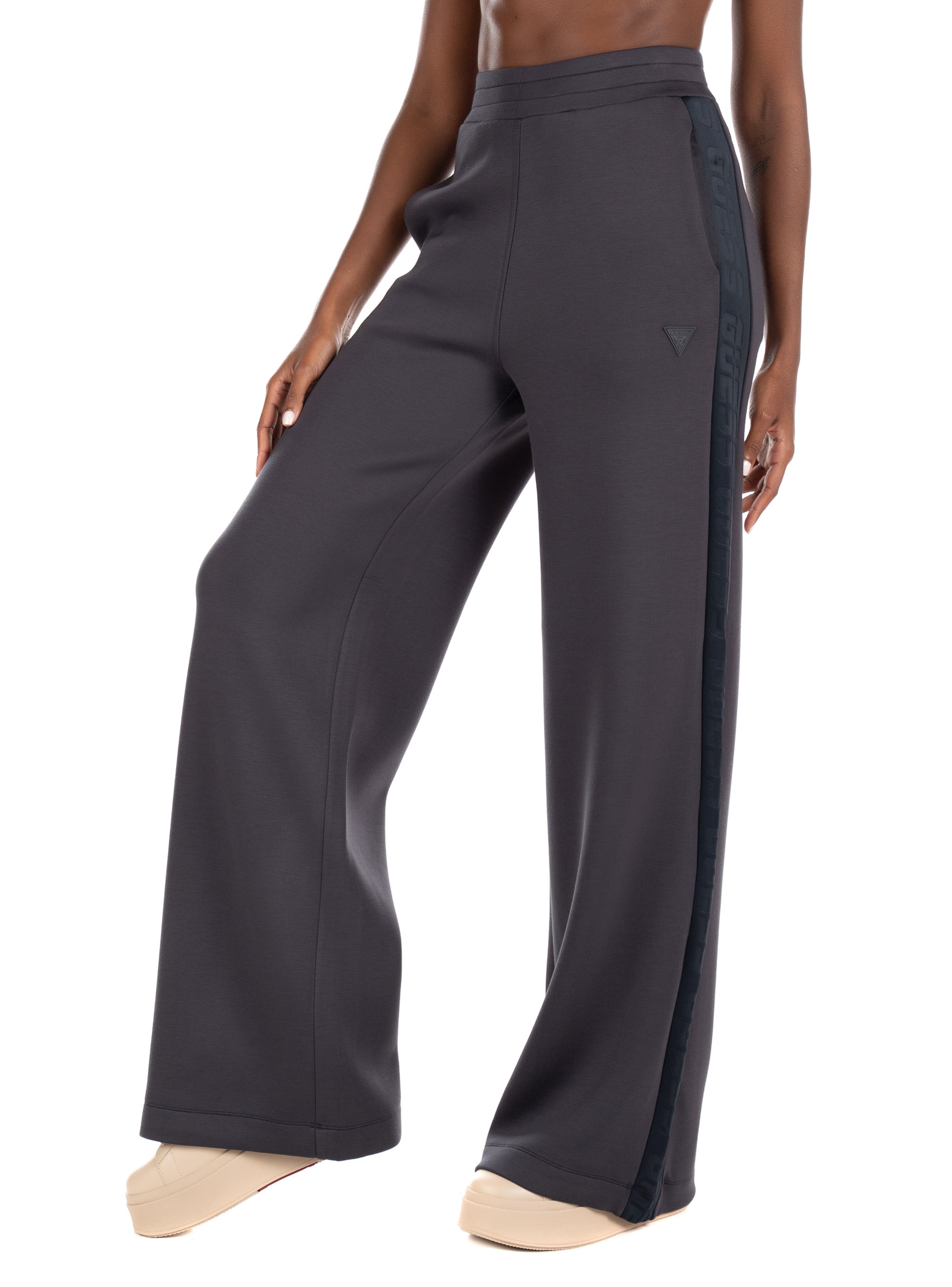 Guess Scuba Wide pants Allie-Dark Grey