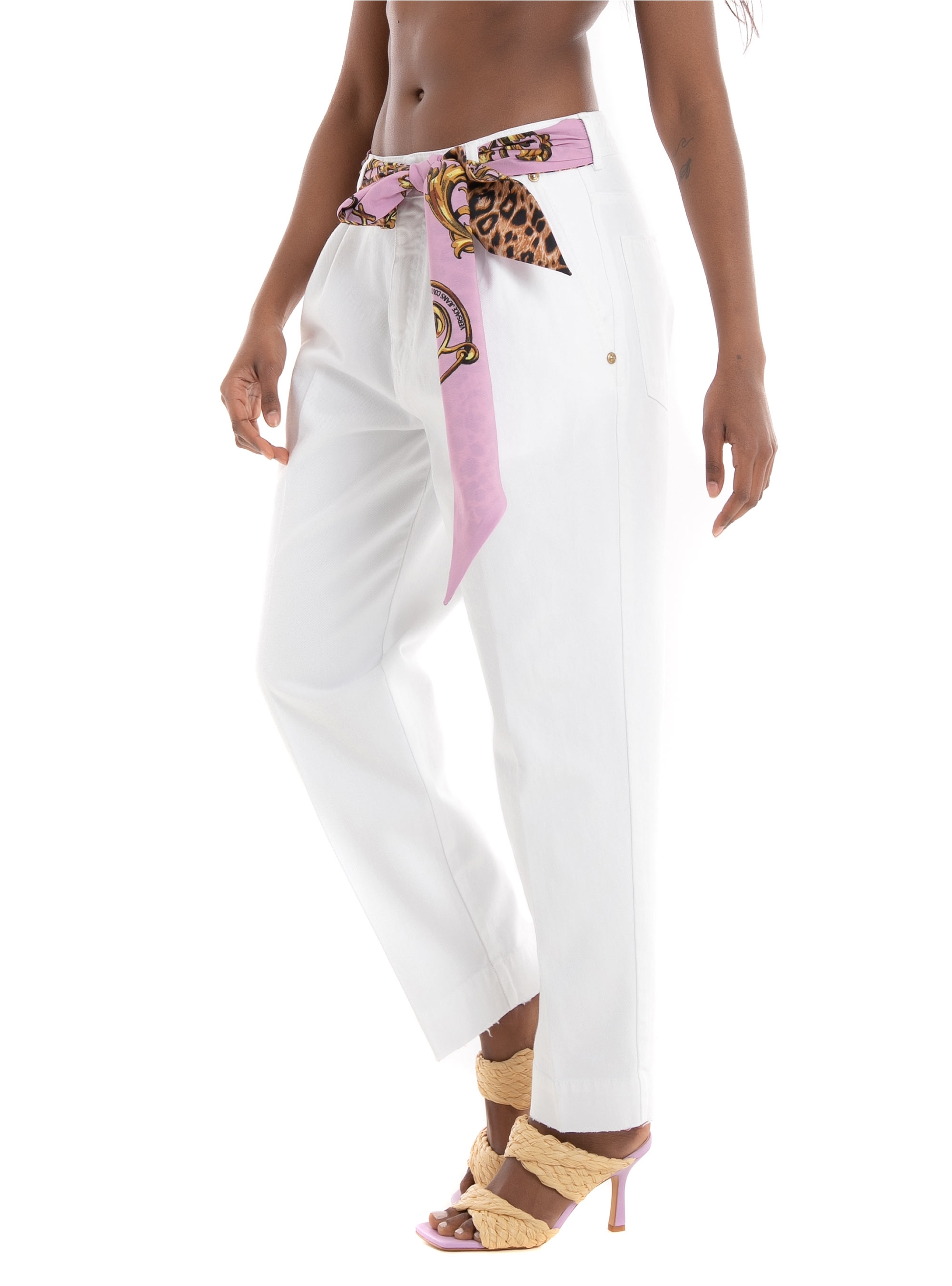 Versace Jeans Couture Mix Foulard Jeans - White