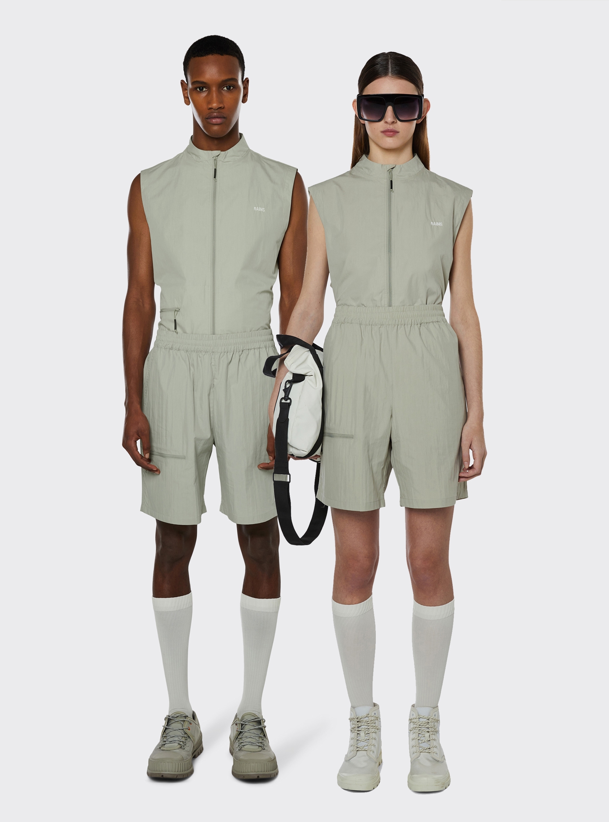 Rains Woven Shorts - Beige