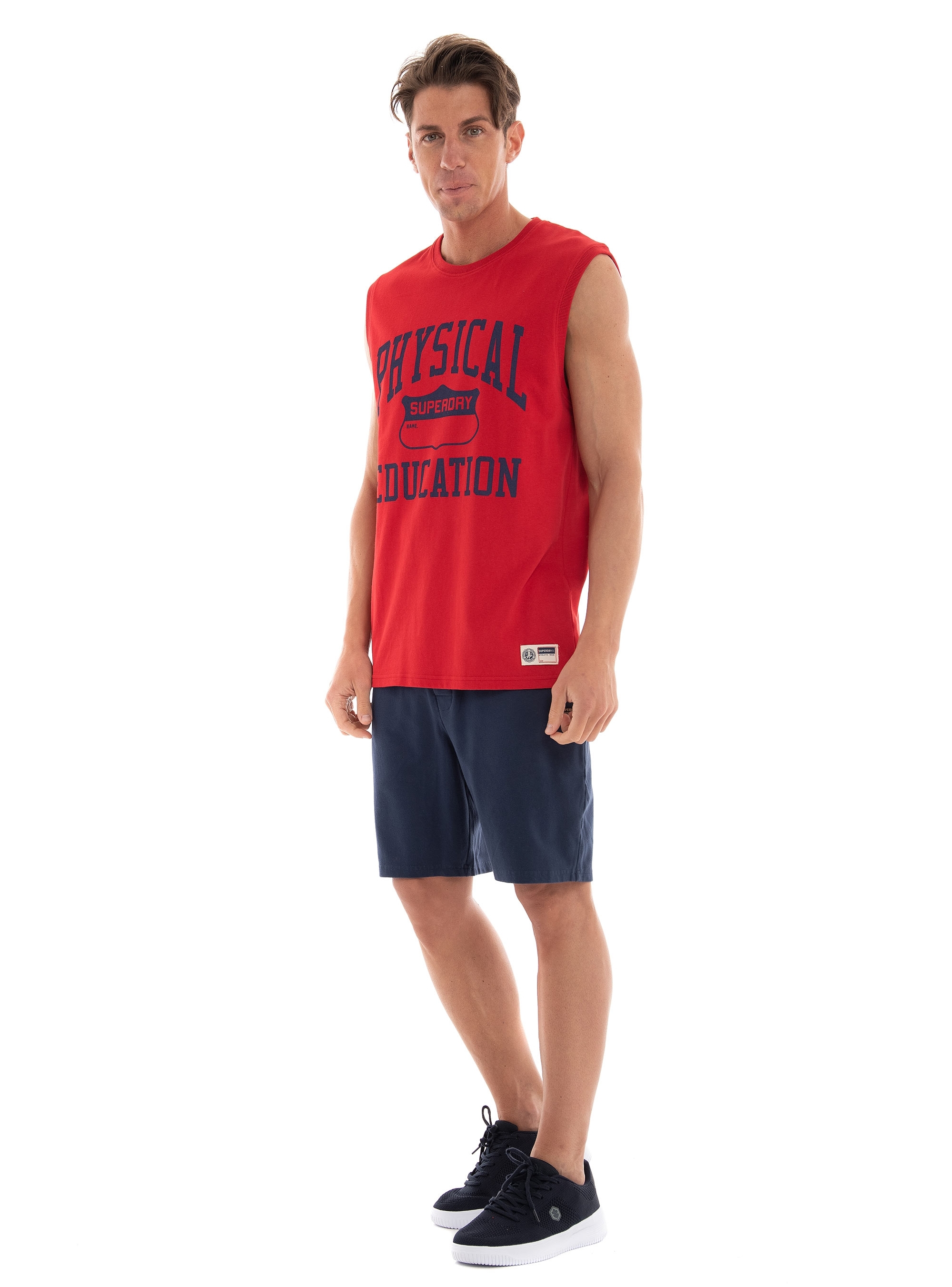 Superdry Ovin Vintage Athletic Tank Top - Red