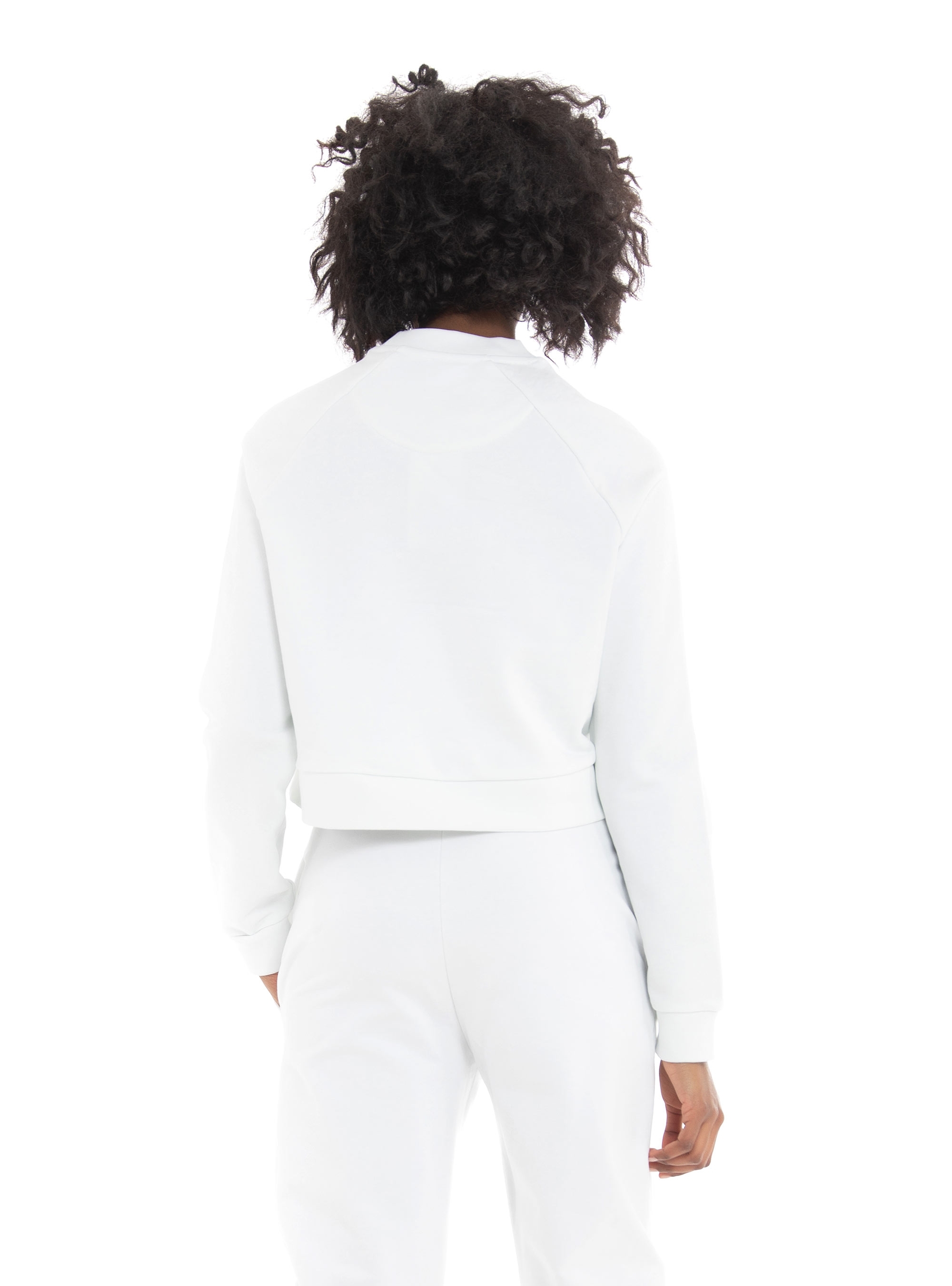 Lyle & Scott Cropped Sweatshirt - White