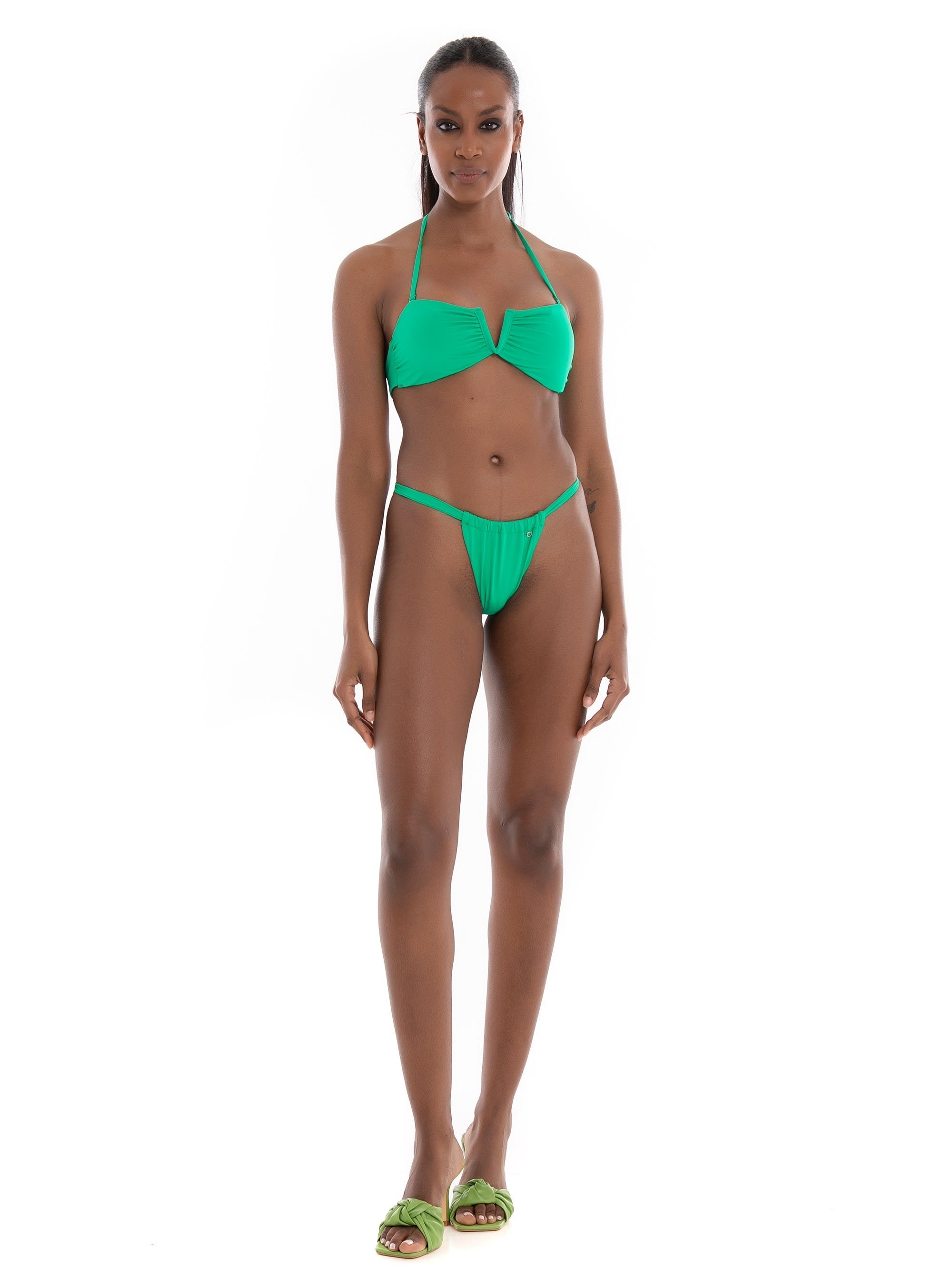 Only Elina Wire Bandeau Bikini Top - Mint