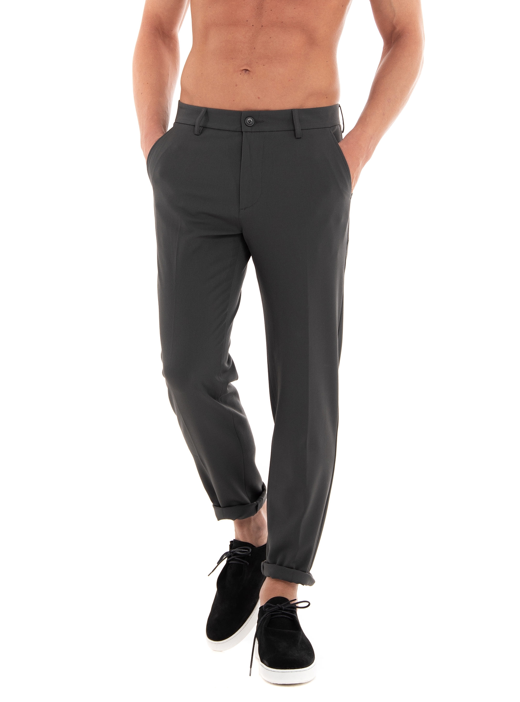 Les Deux Como Light Reg Suit Pants - Greenish Grey