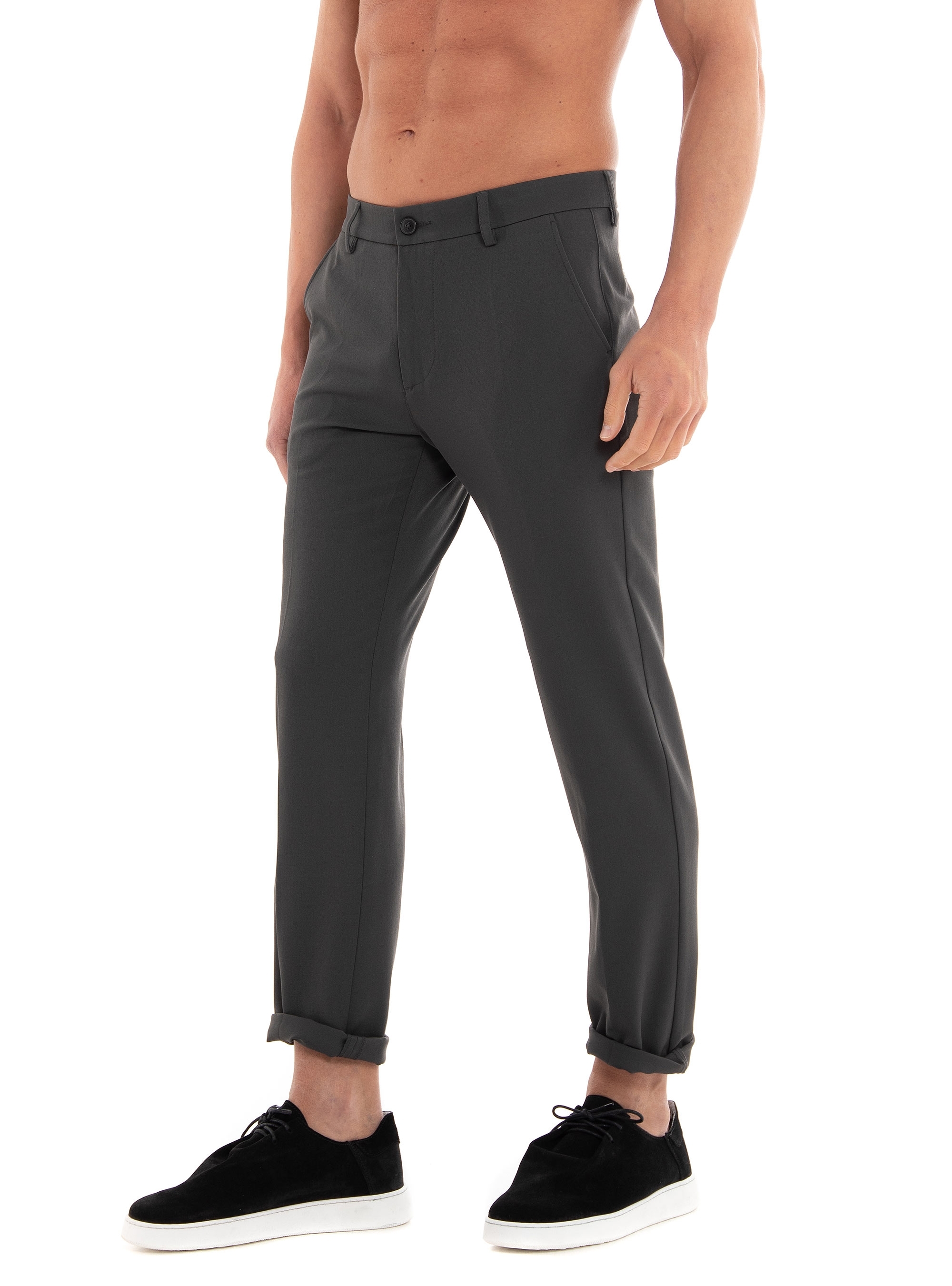 Les Deux Como Light Reg Suit Pants - Greenish Grey