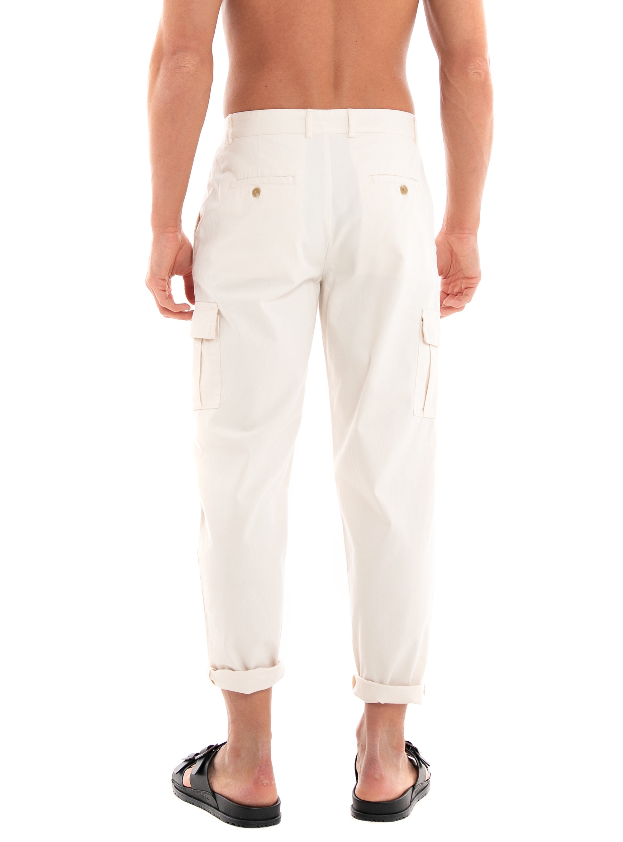 Les Deux Parker Twill Cargo Pants - Off White