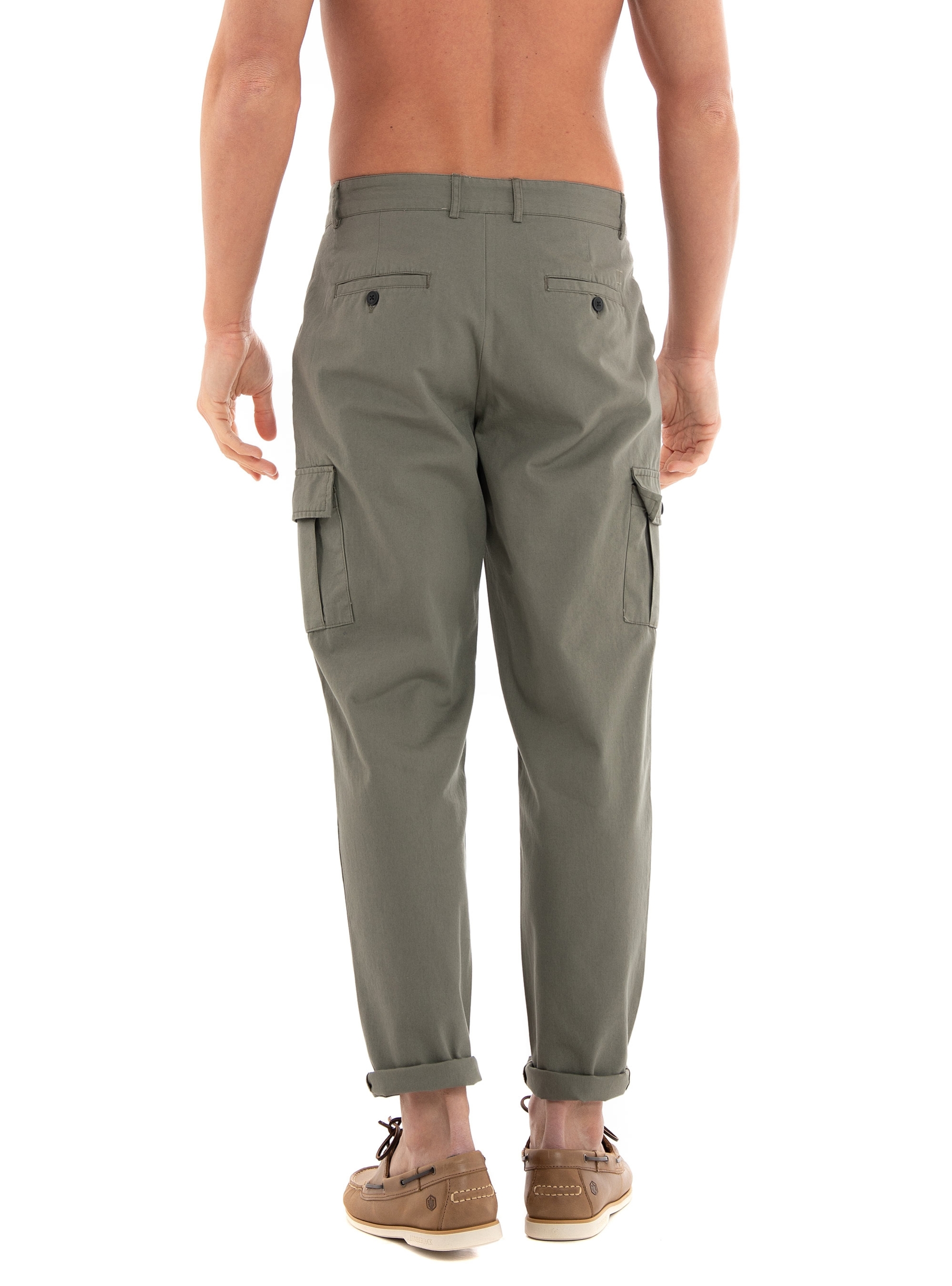 Les Deux Parker Twill Cargo Pants - Olive