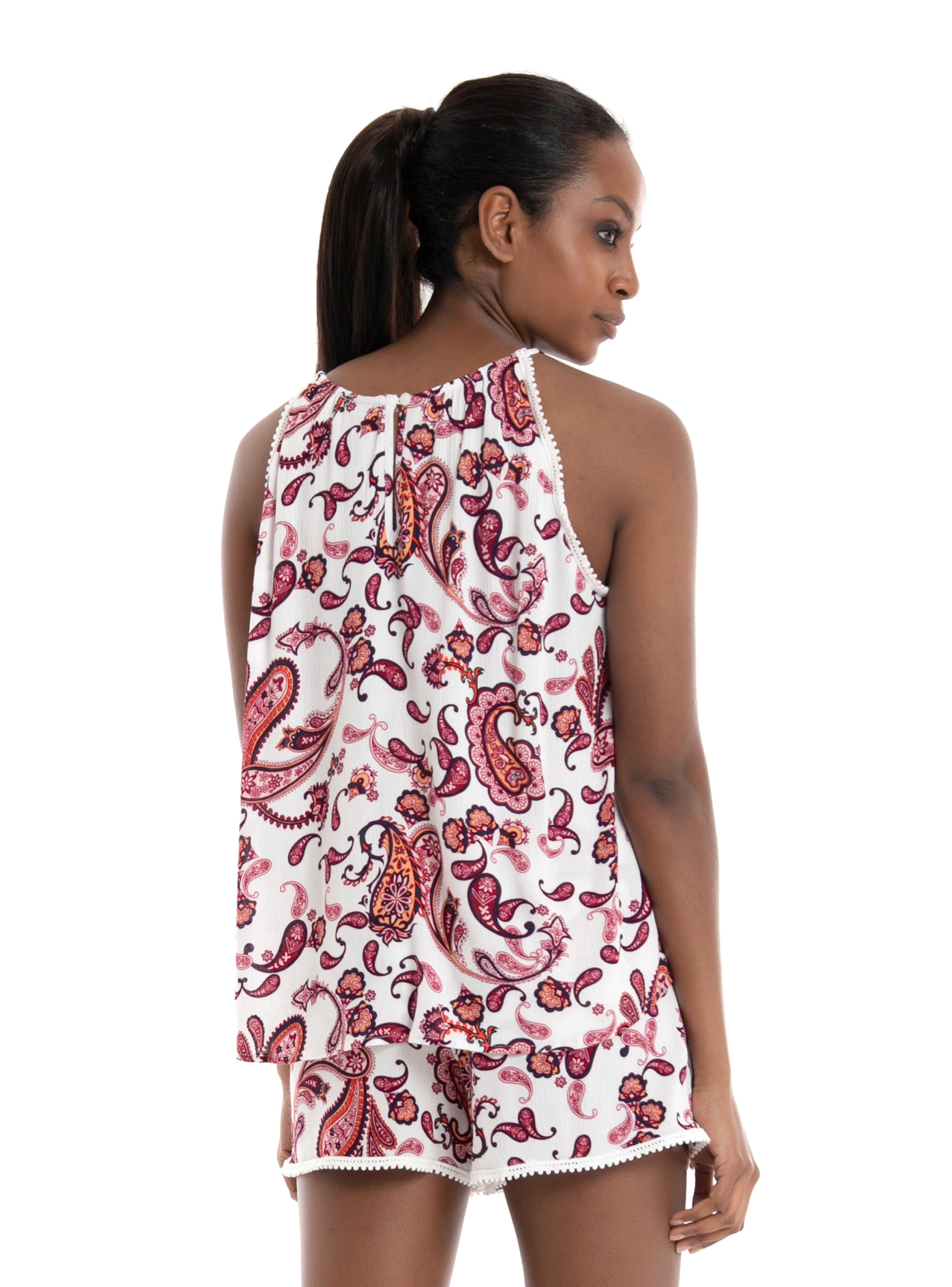 Vero Moda Peace Halter Top - White