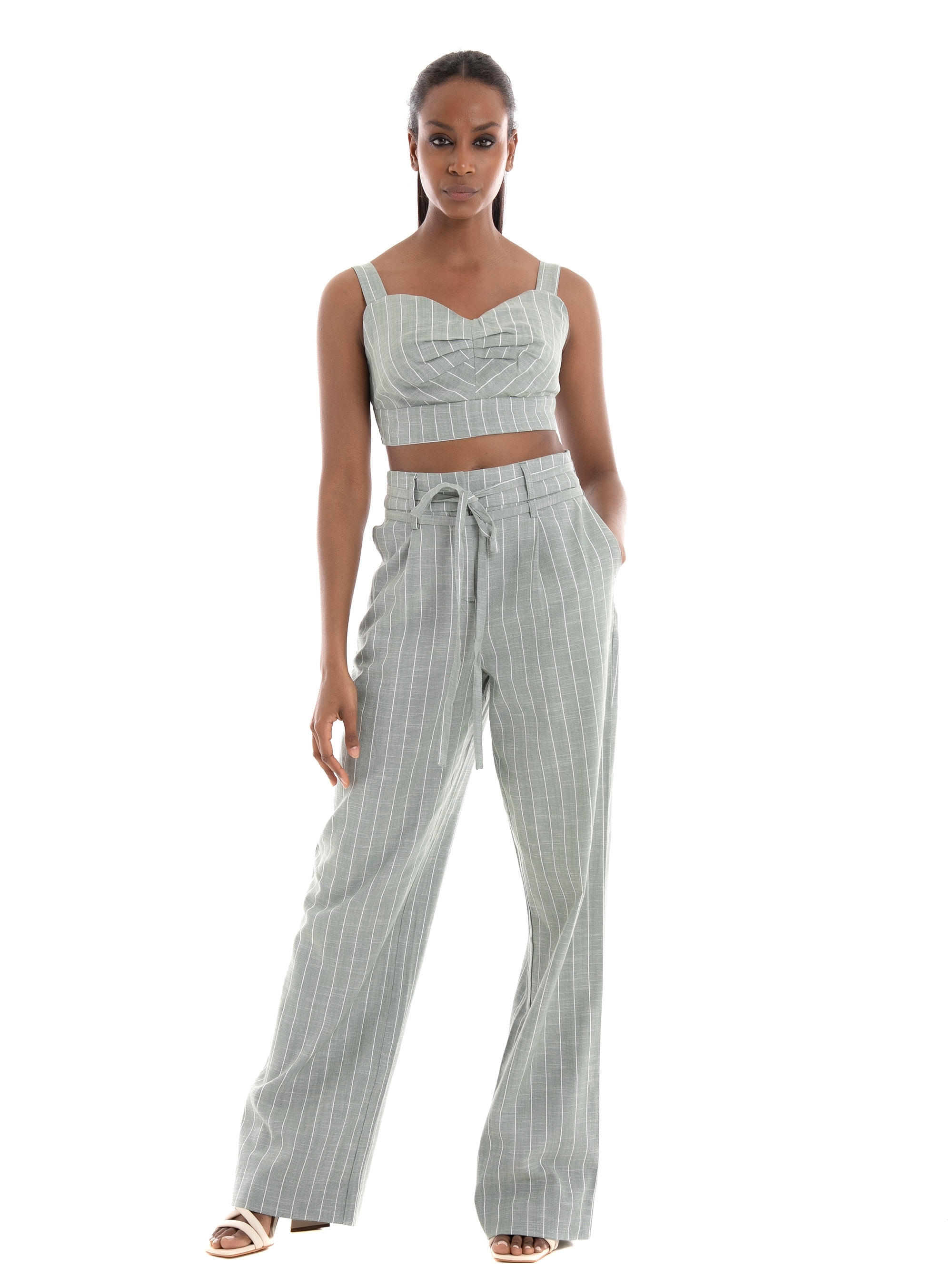 Vero Moda Serena Strap Bra Top - Grey