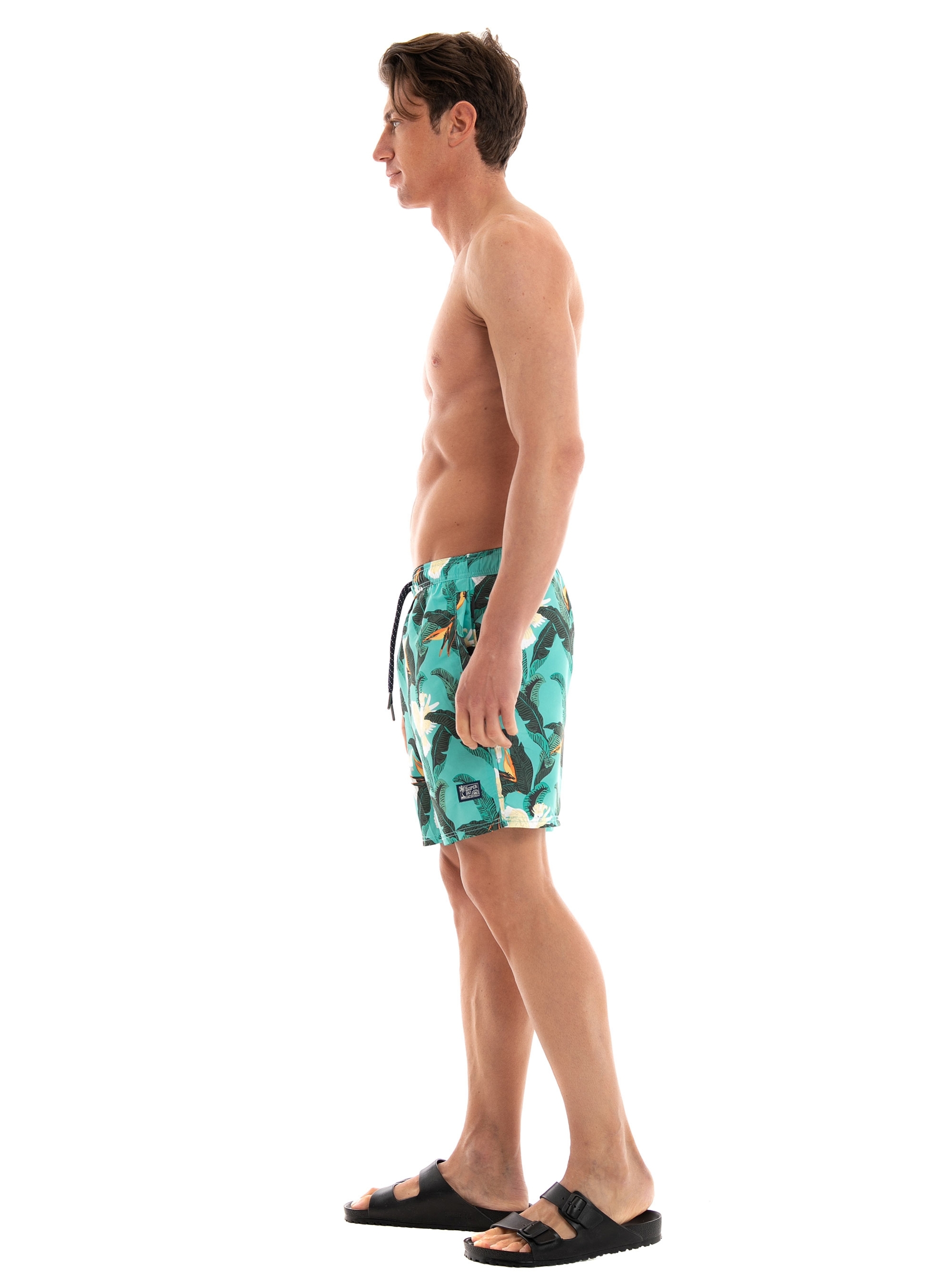Superdry Vintage Hawaiian Swim Shorts - Aquamarine