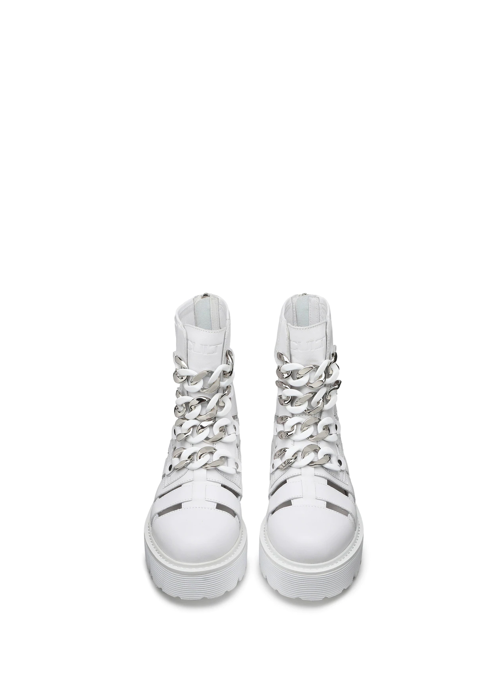 Cult Cut Out Boots Slash 3406 - White