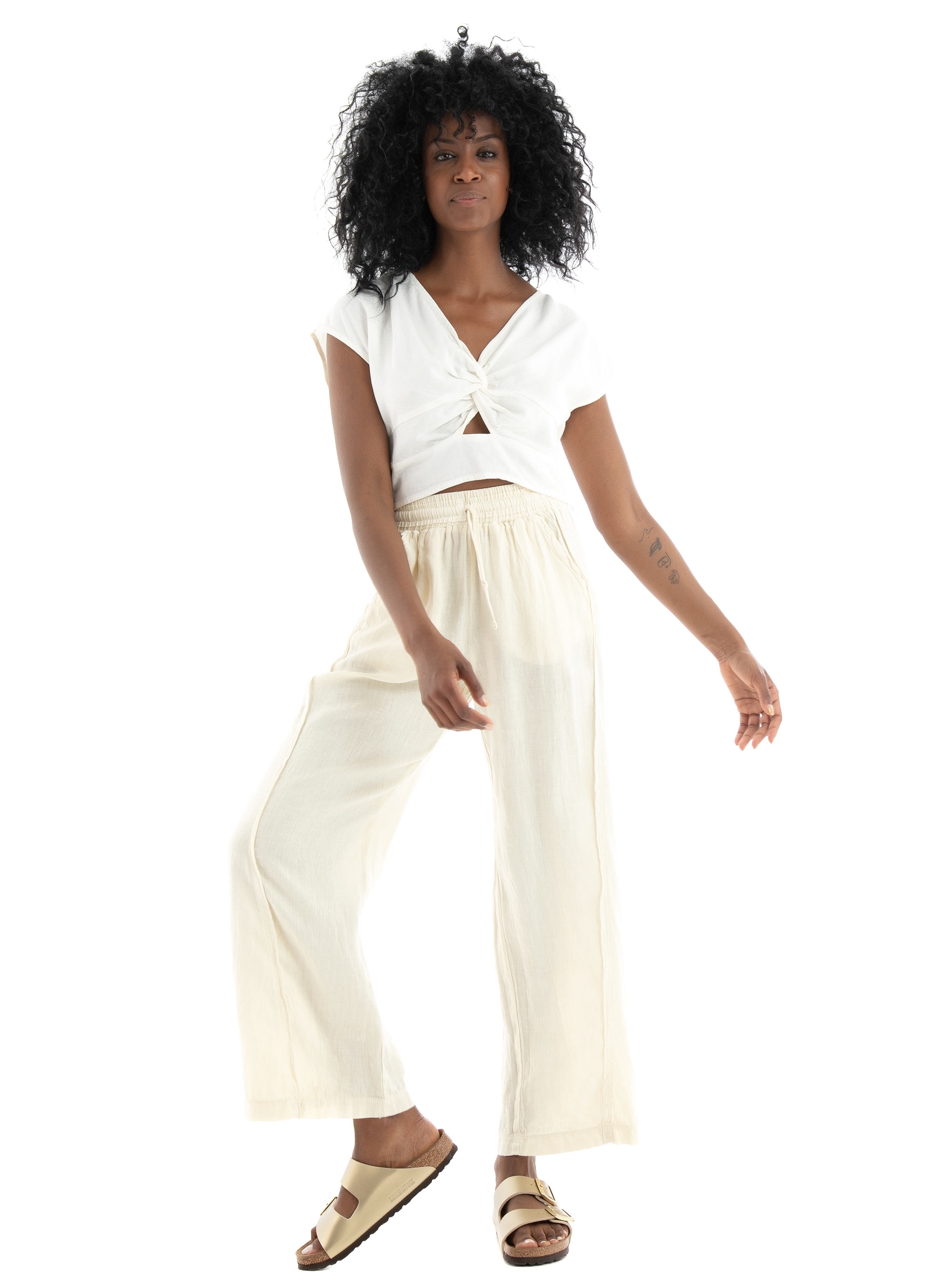 Vero Moda Jesmilo Crop Top  - White