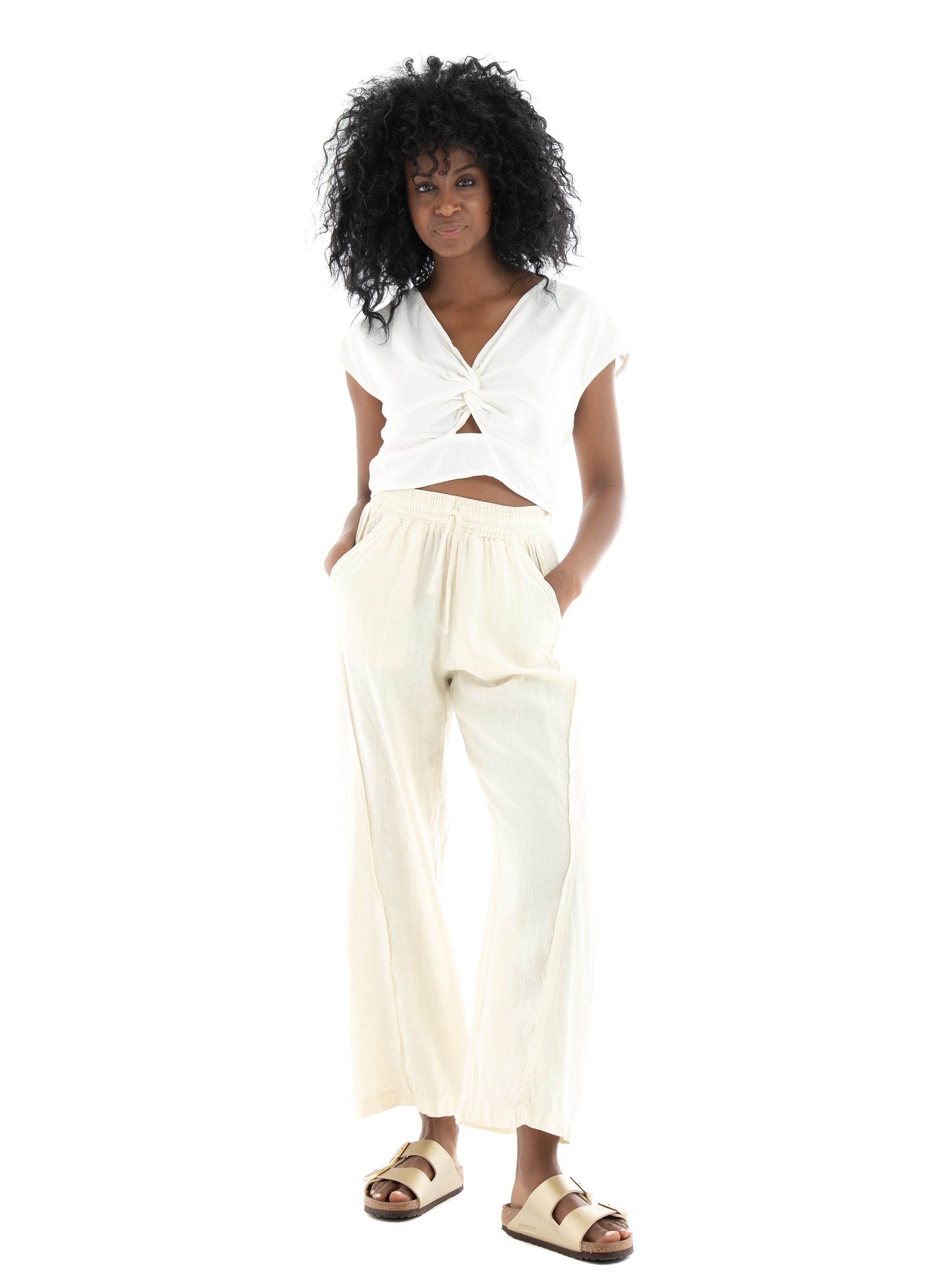 Vero Moda Jesmilo Crop Top  - White