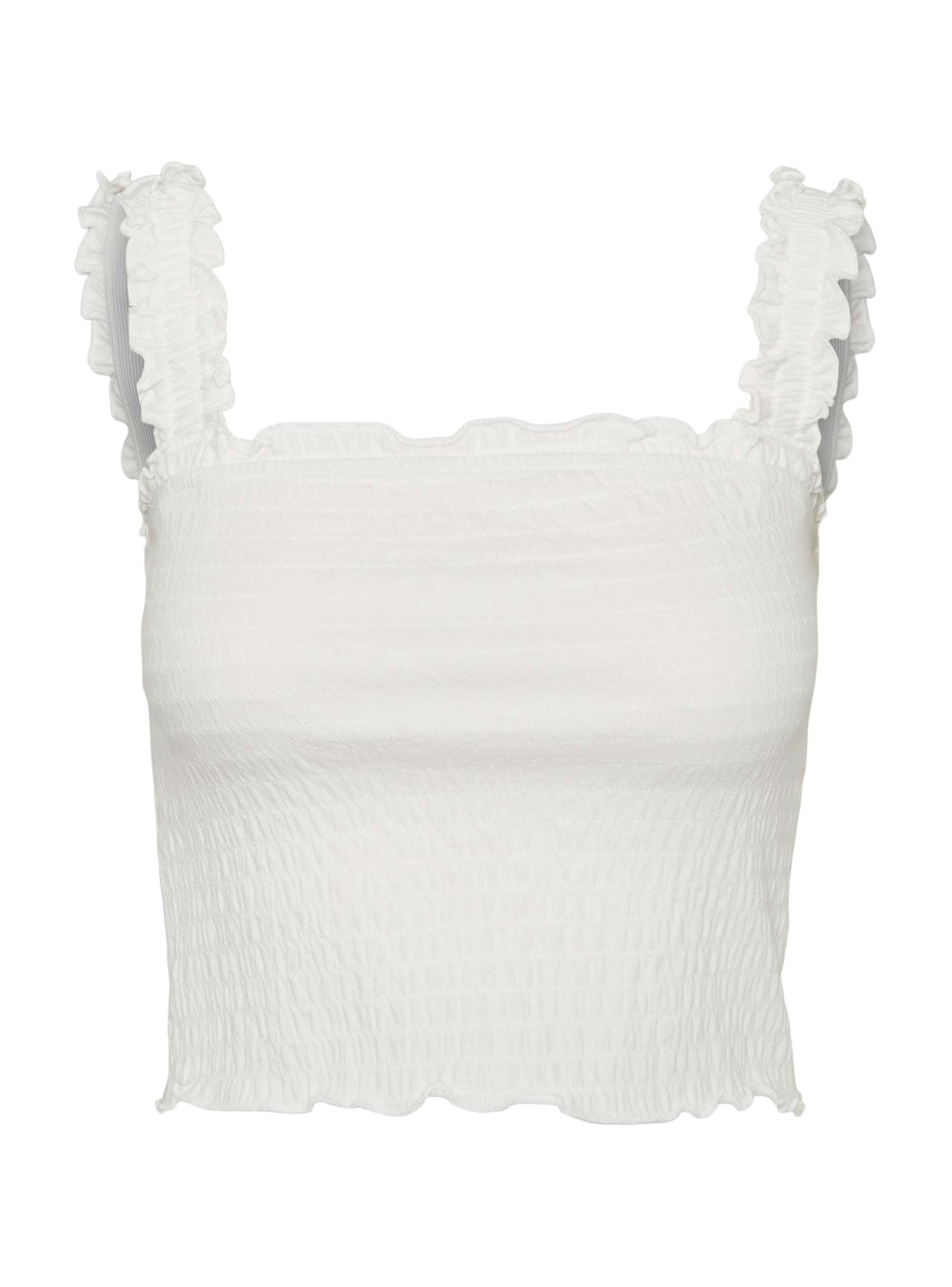 Vero Moda Jadeisabel Crop Top - White