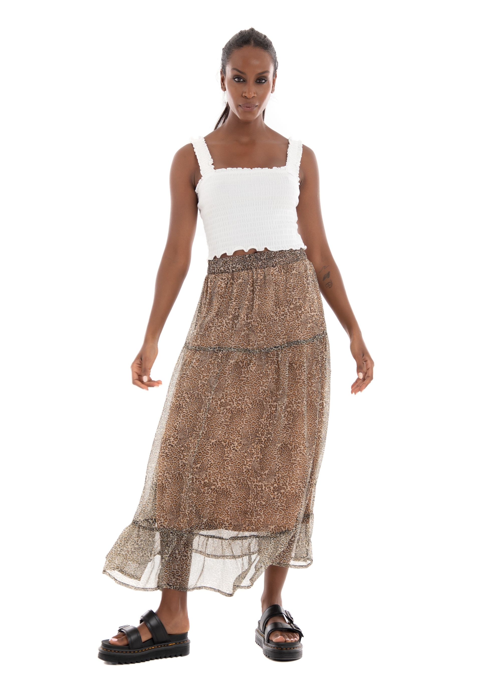 Vero Moda Jadeisabel Crop Top - White