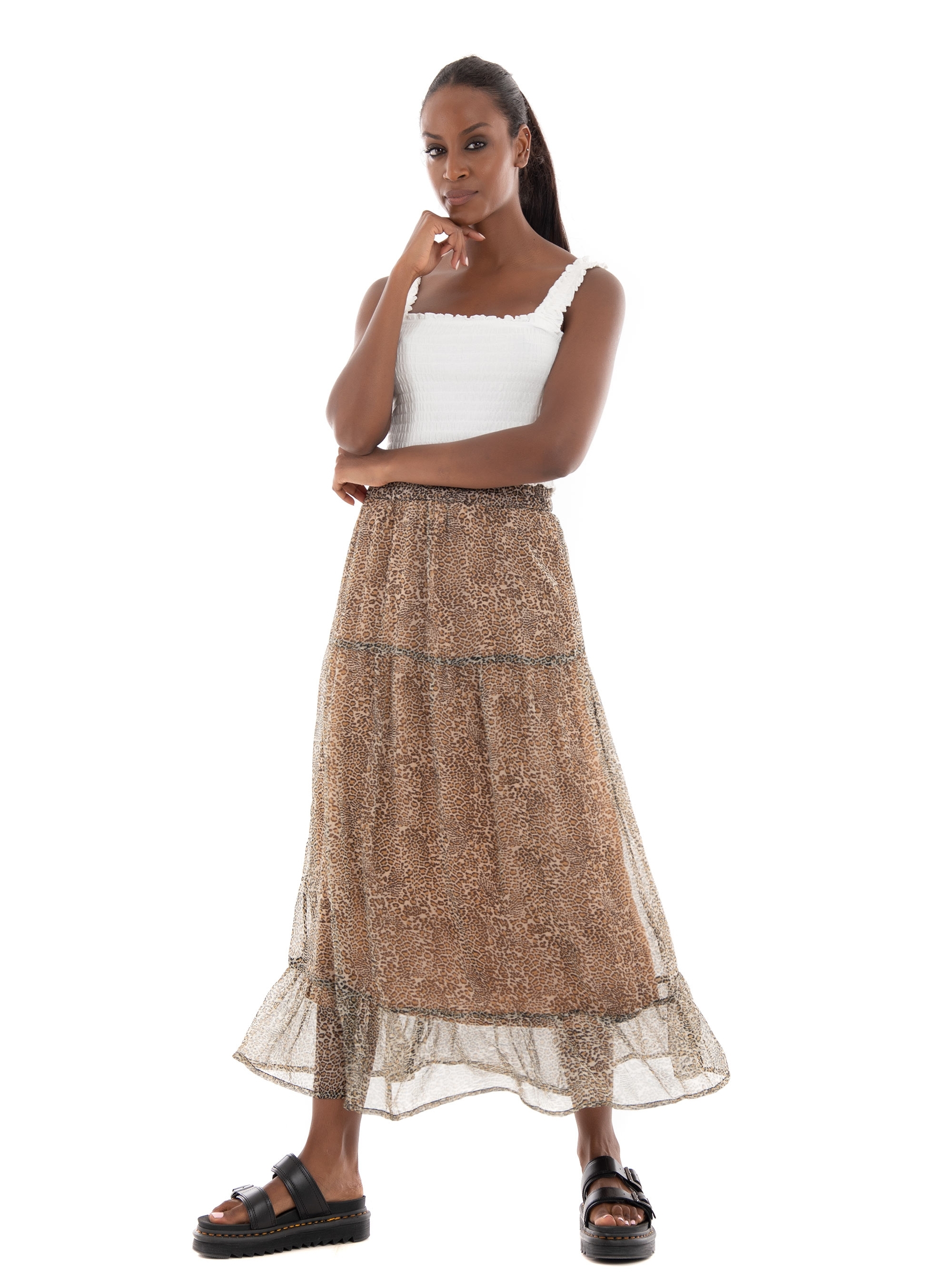 Vero Moda Jadeisabel Crop Top - White
