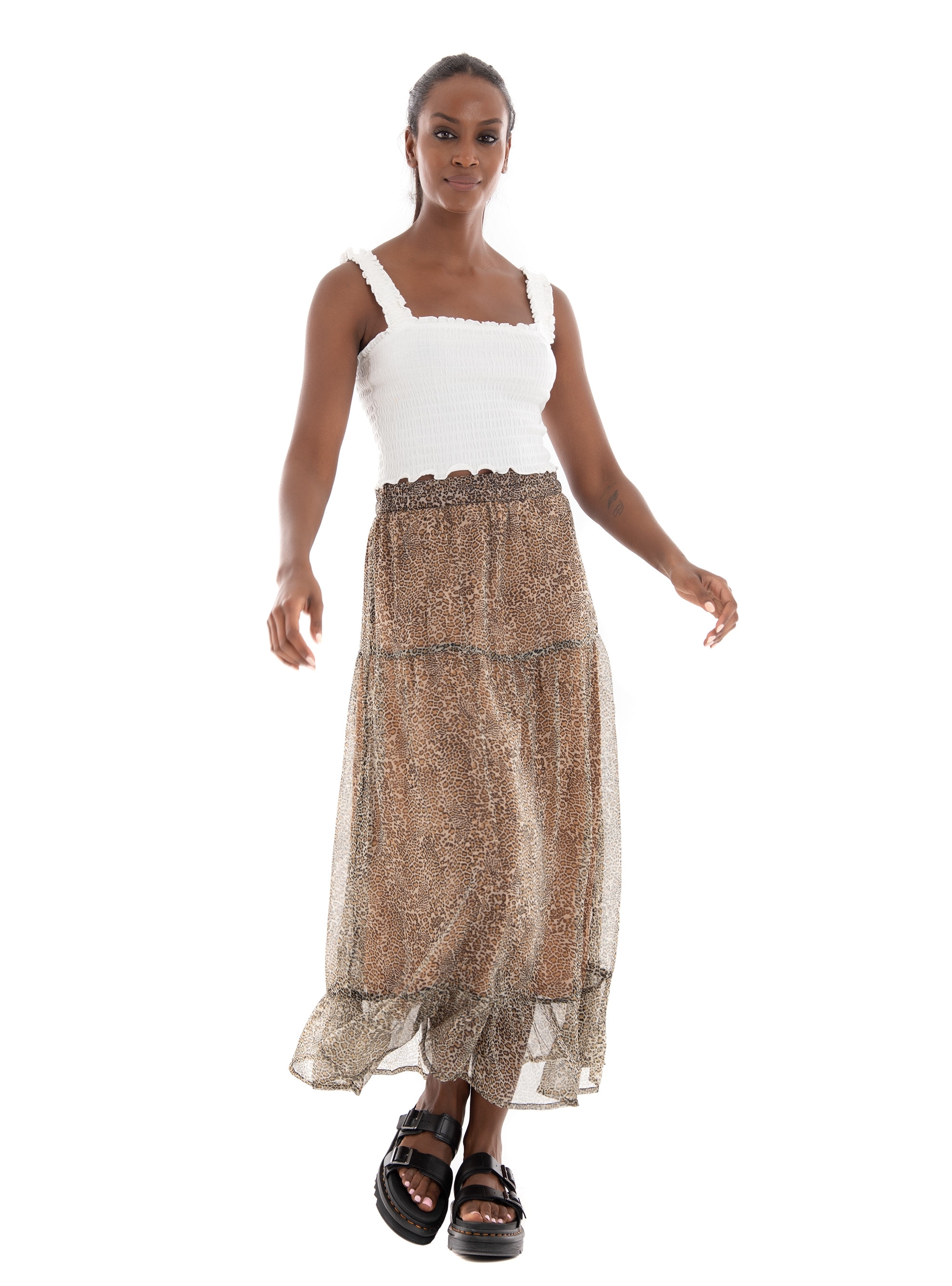 Vero Moda Jadeisabel Crop Top - White