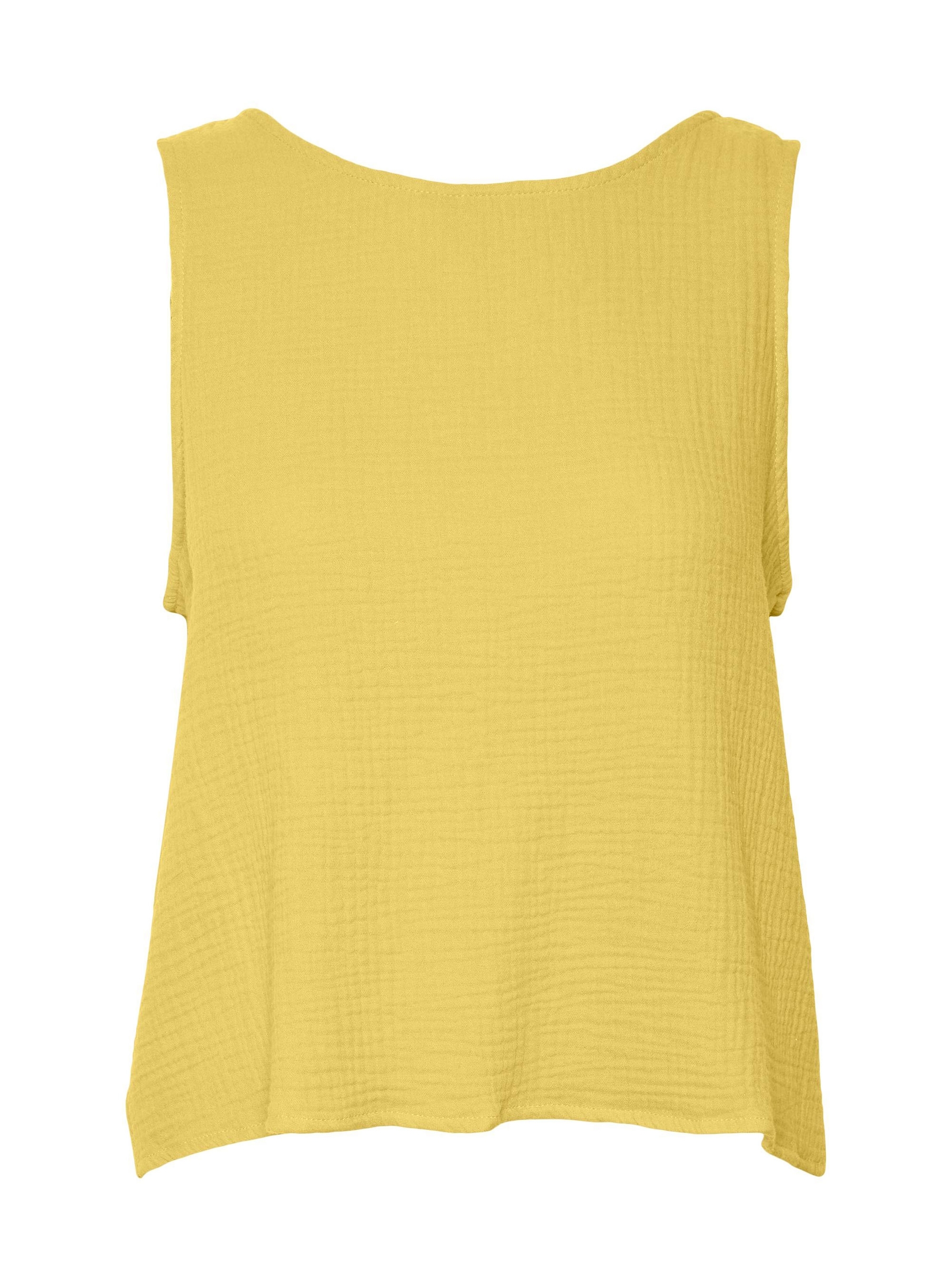 Vero Moda Natali Open Back Top - Yellow