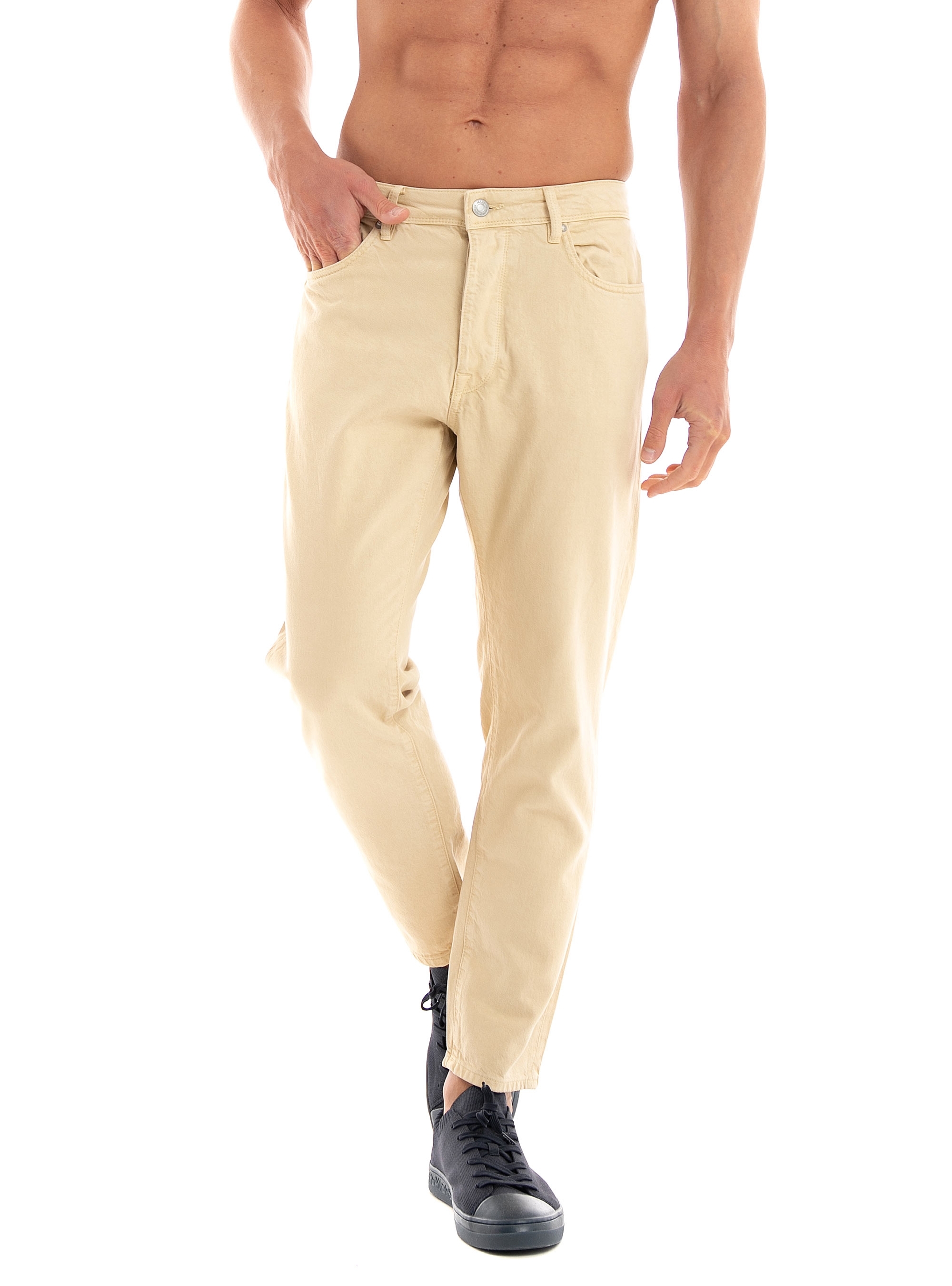 Selected Relax Crop- Aldu 23601 Jeans - Beige