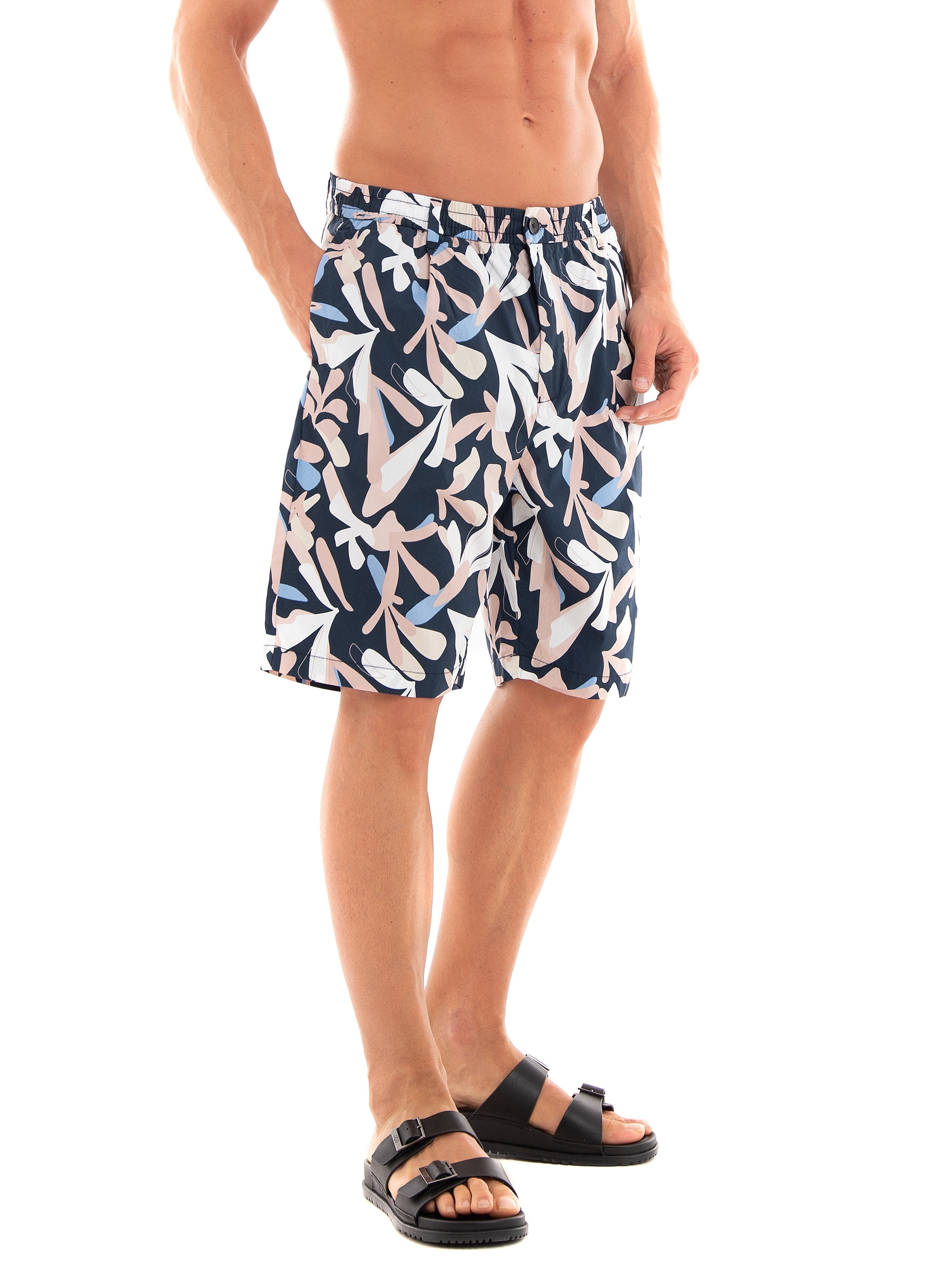Selected Loose Baron Shorts - Navy