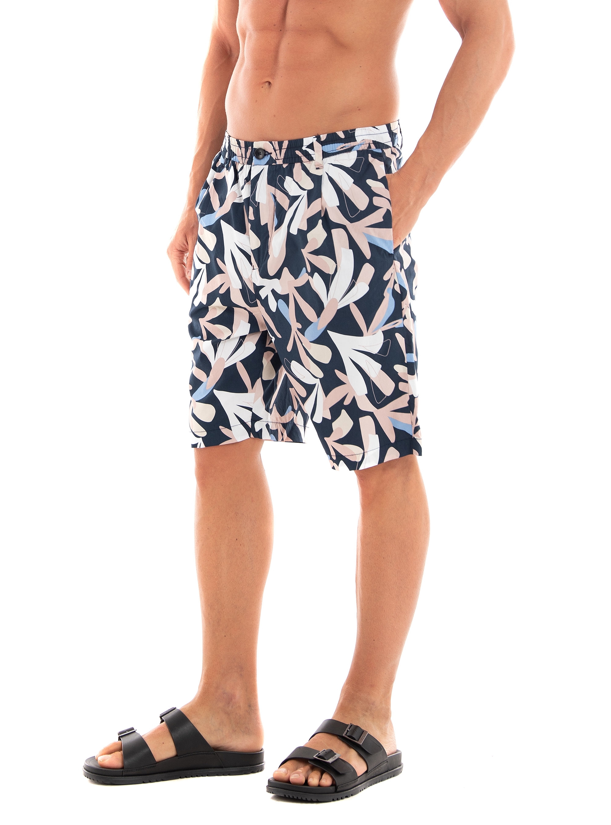 Selected Loose Baron Shorts - Navy
