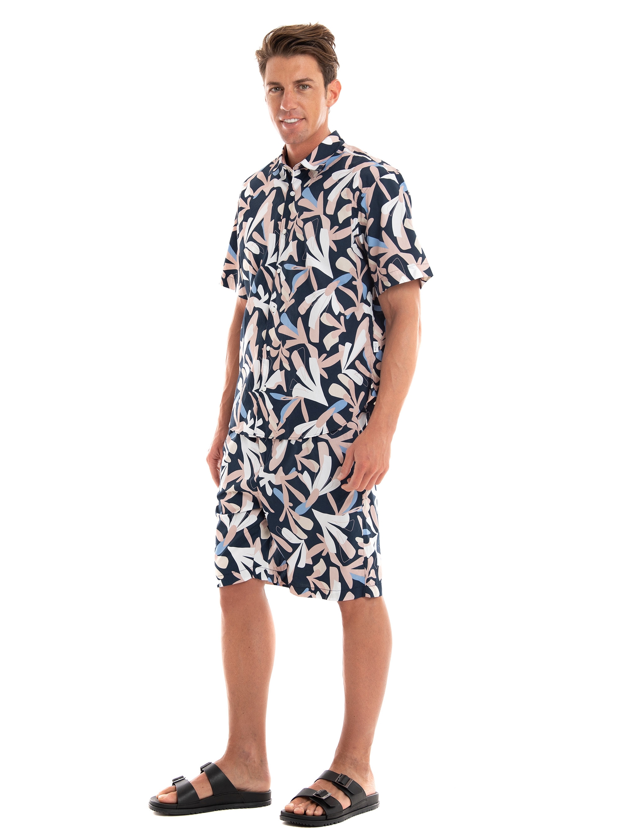 Selected Loose Baron Shorts - Navy