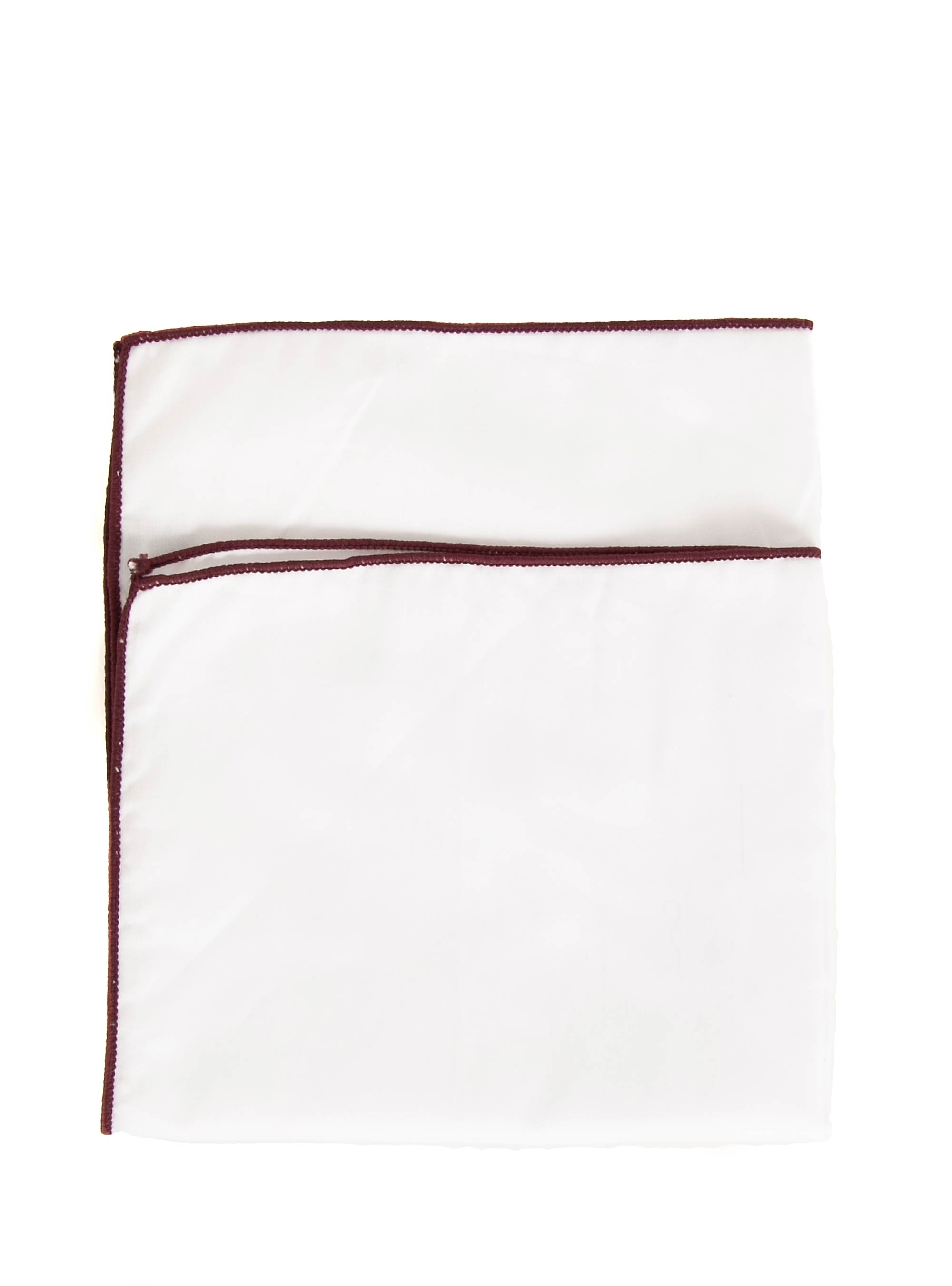 Stefano Mario Pocket Square - Bordeaux