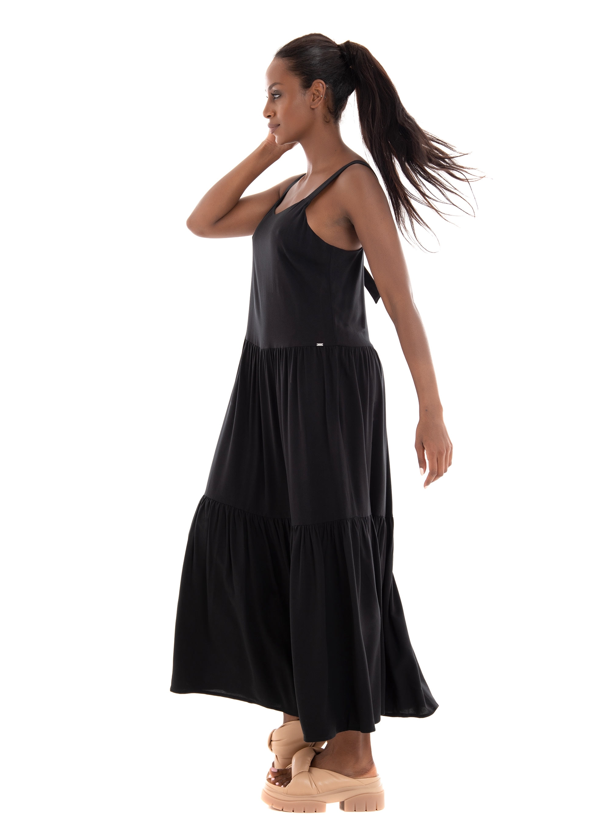 Superdry Studios Woven Maxi Dress - Black