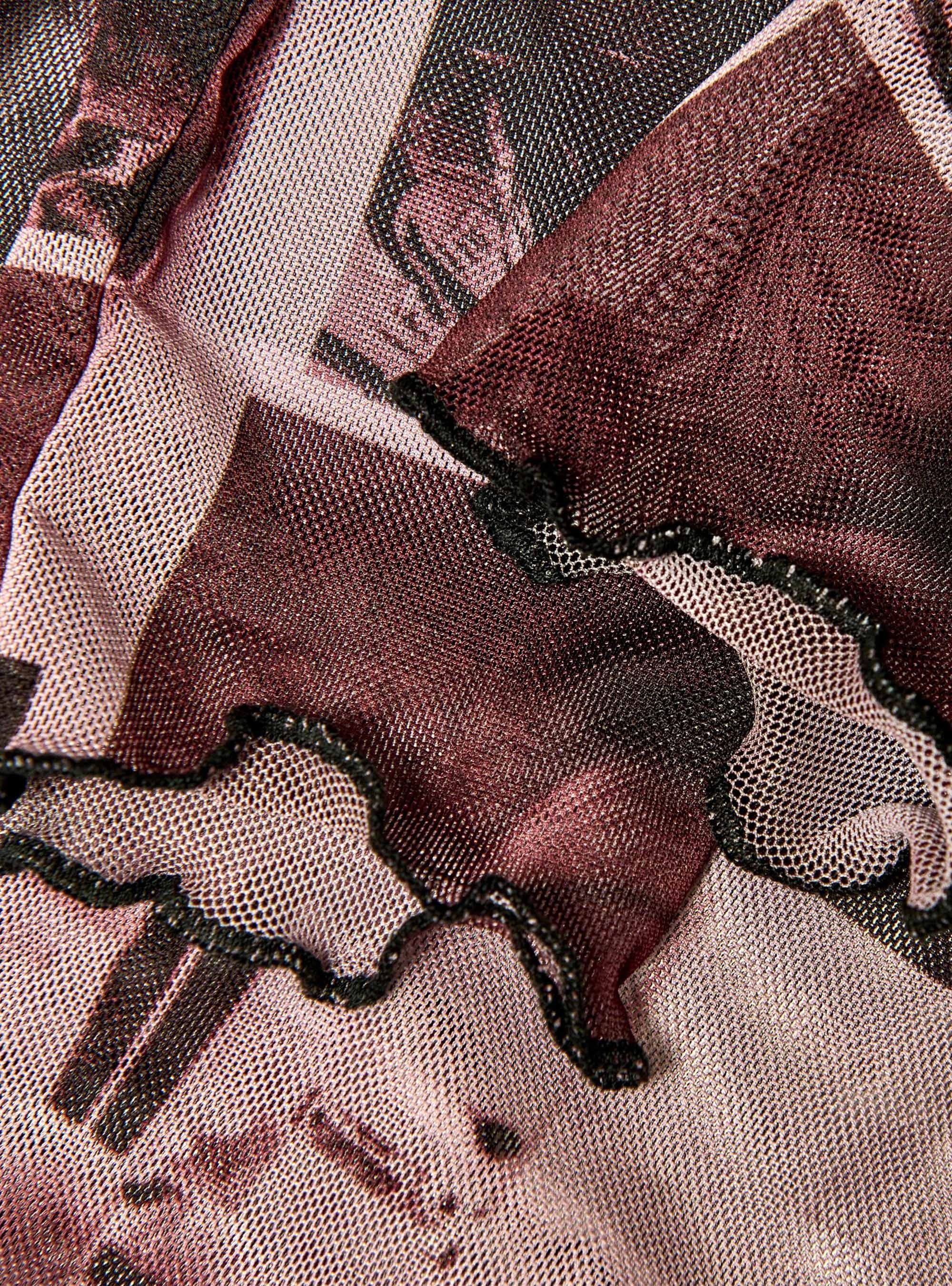 JJXX Maui High Neck Mesh Top - Dusty Pink