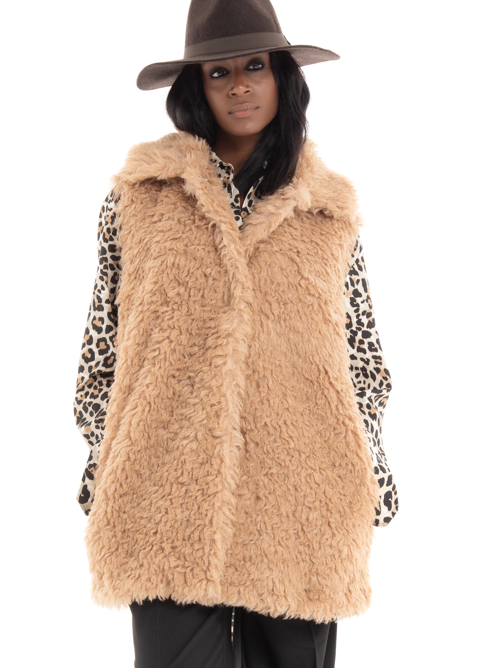 Ugg Tammie Faux Fur Vest - Camel